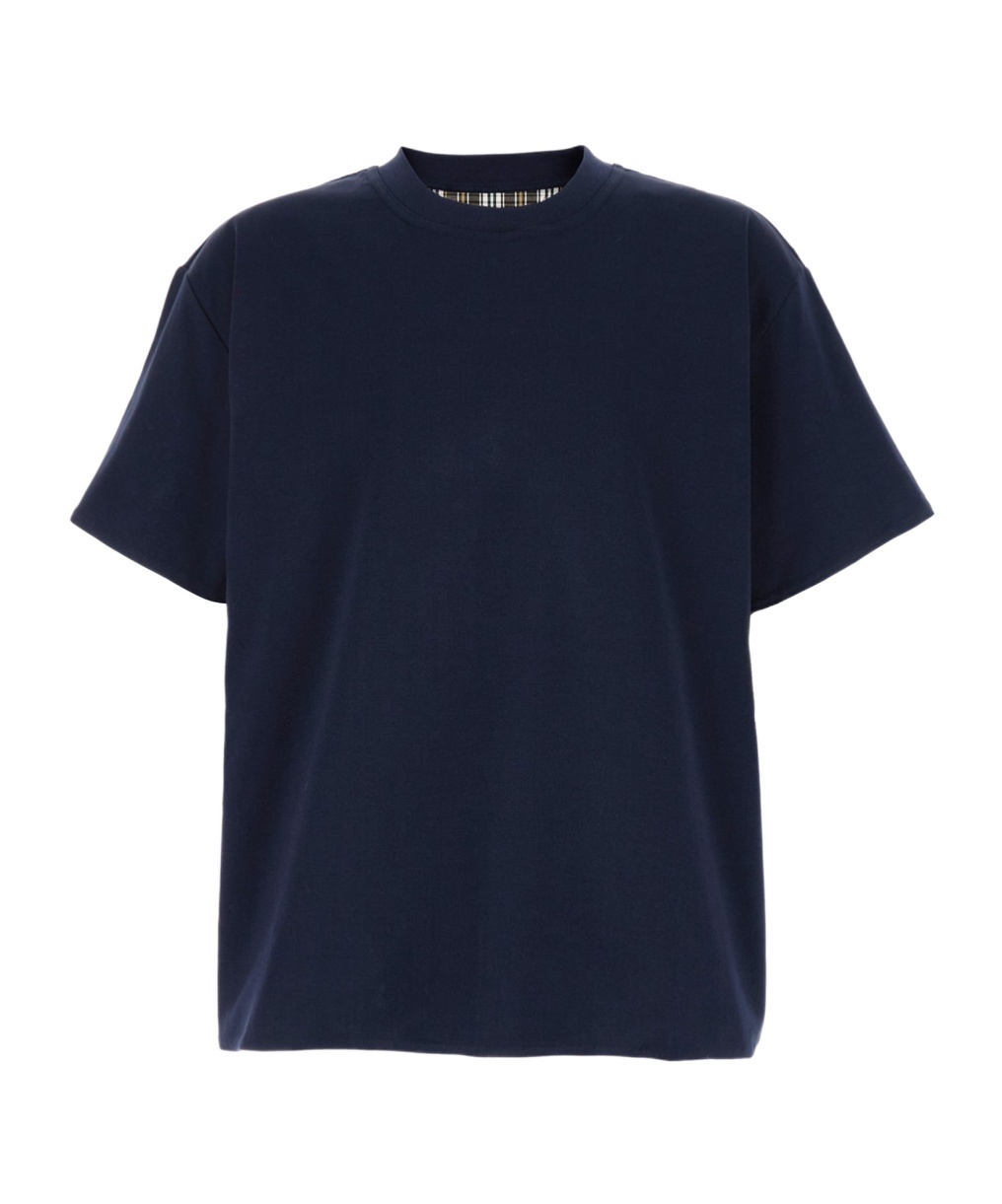 Bottega Veneta Double-layer Crewneck T-shirt In Black