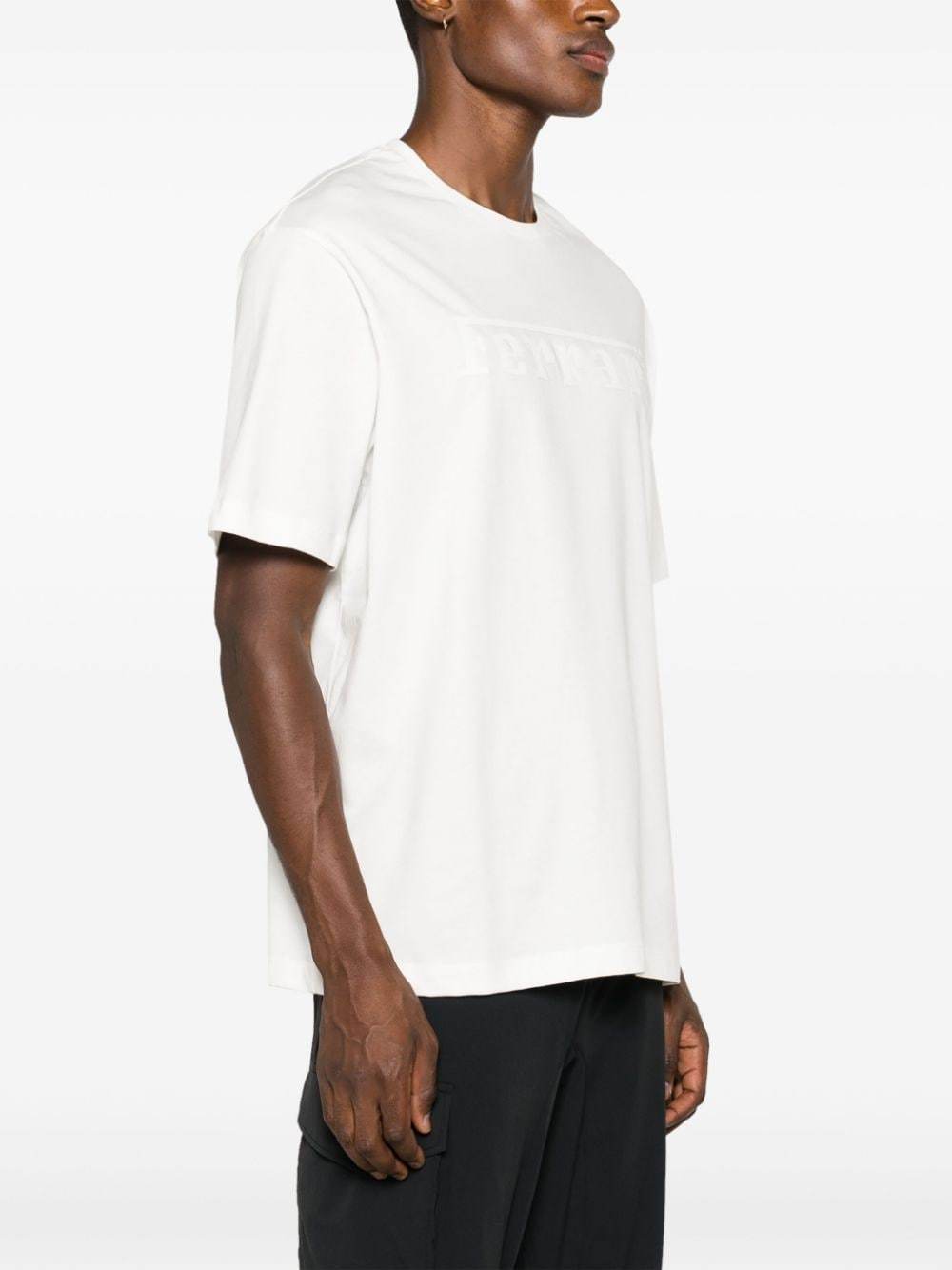 Ferrari Silicone Logo-print Cotton T-shirt In White