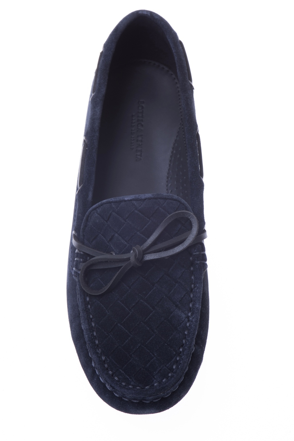 Bottega Veneta Bow Tie Detail Flat Shoes In Blue