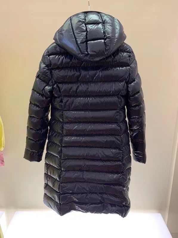 Shop Moncler Moka Long Down Jacket In Black