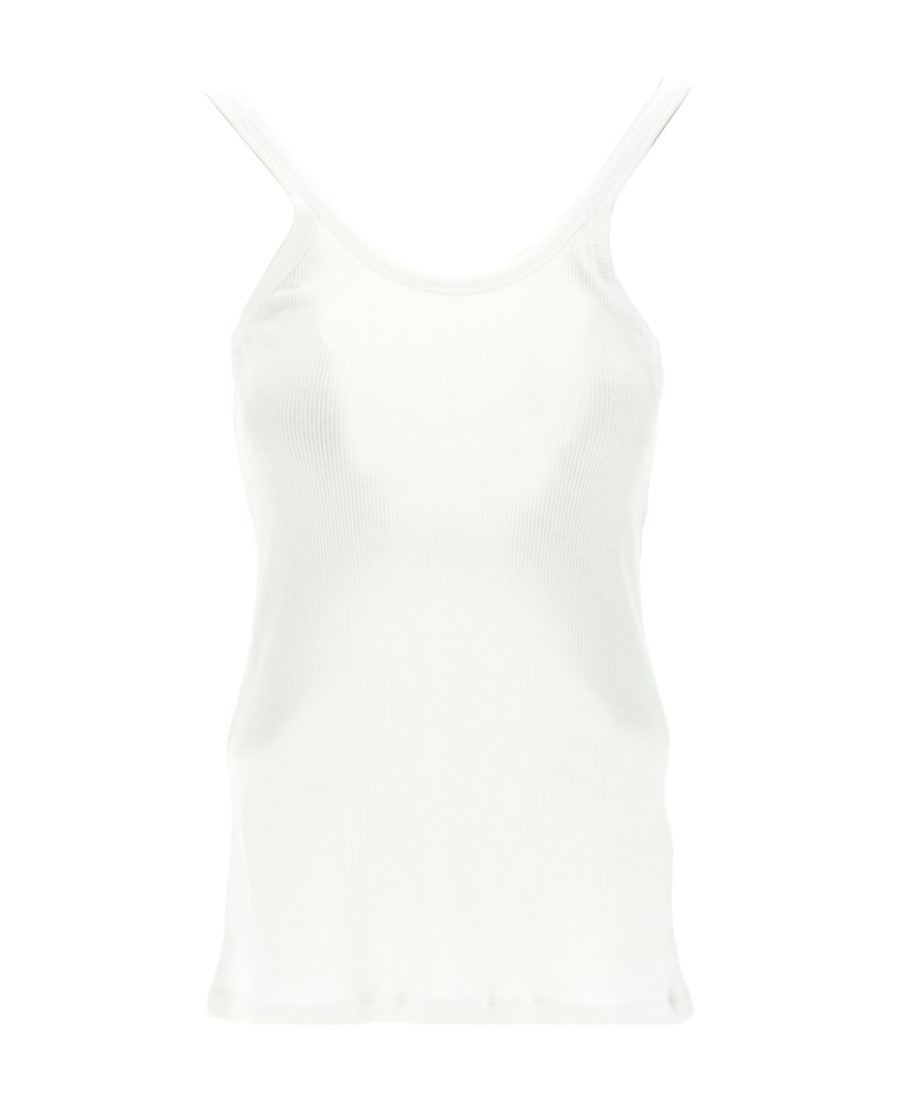 Majestic Scoop-neck Stretch Tank Top In White