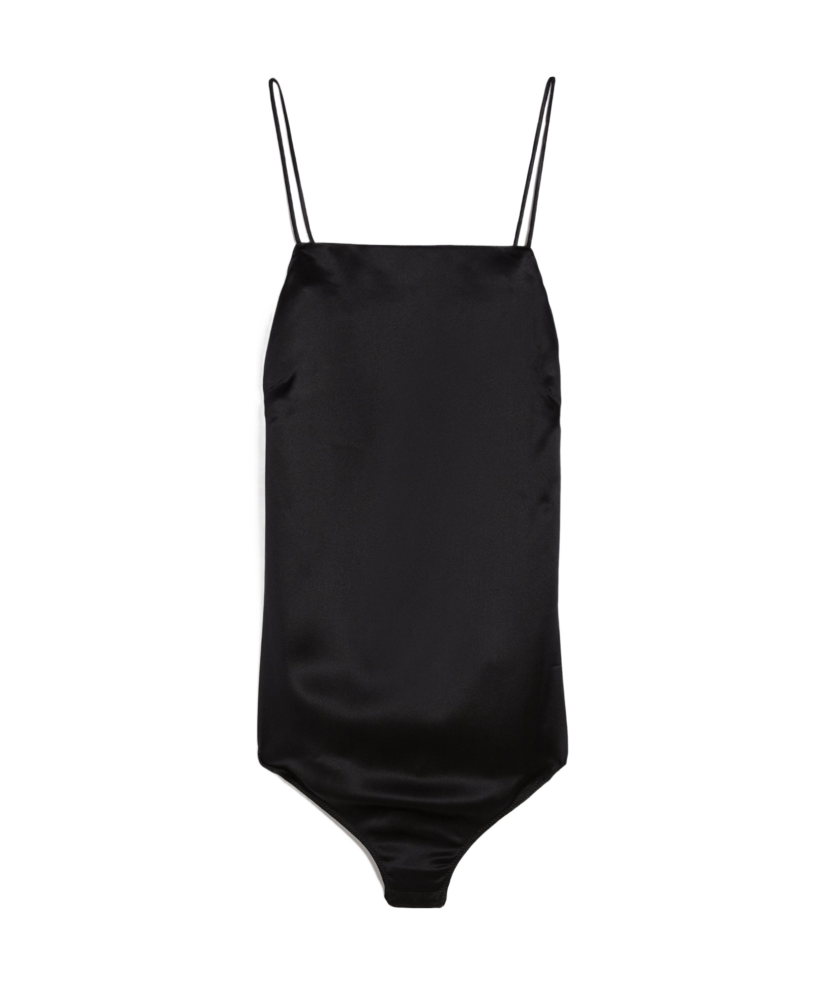 Max Mara Thin Shoulder Strap Jumpsuit In Black