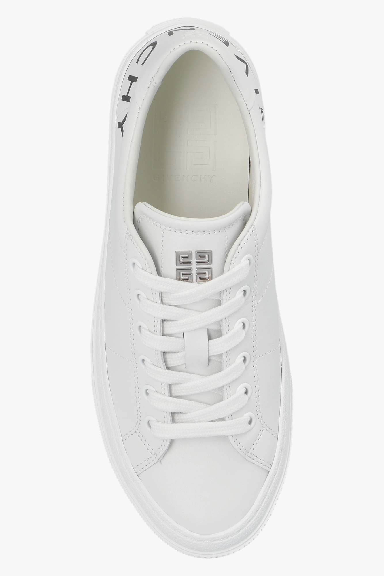 Givenchy City Sport Low-top Sneaker In Creamy White With Raffia Detailing In White