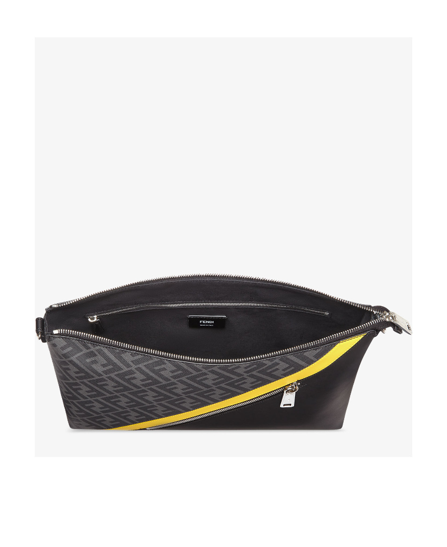 FENDI GREY FABRIC BAG