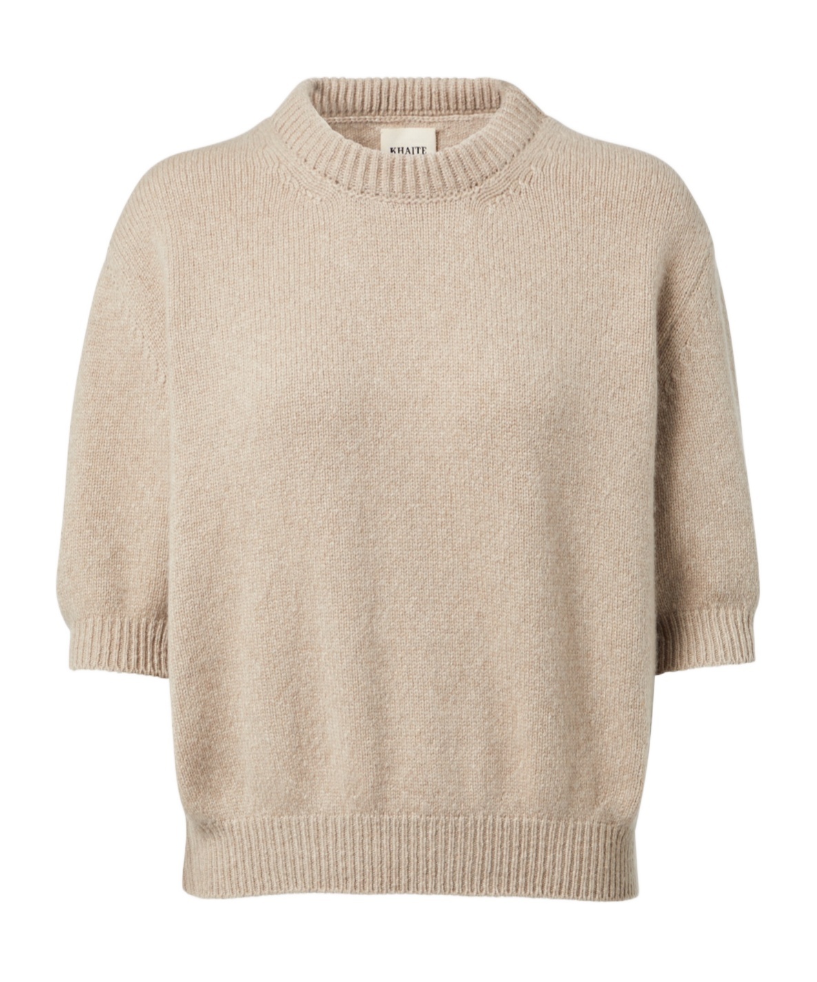 Khaite Davin Knitted Cashmere Top In Brown