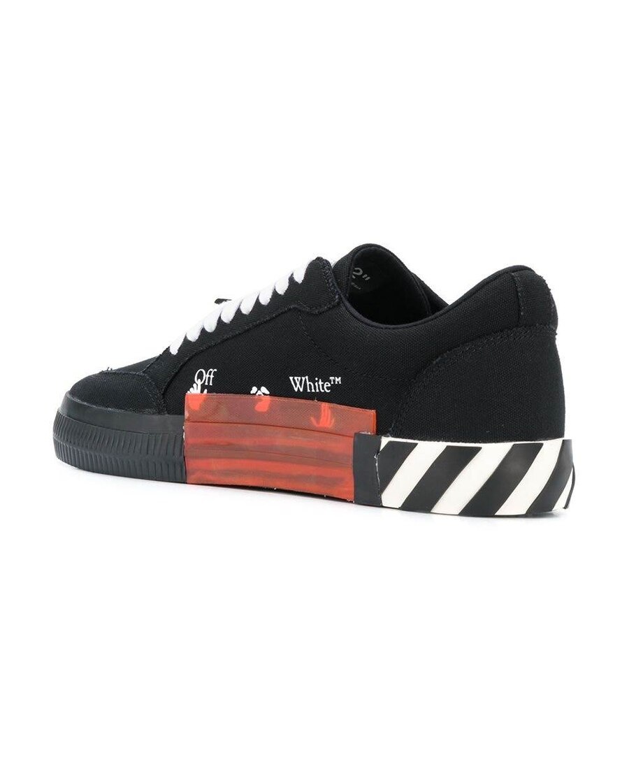 Off-white Vulcanized Low-top Sneakers In Black