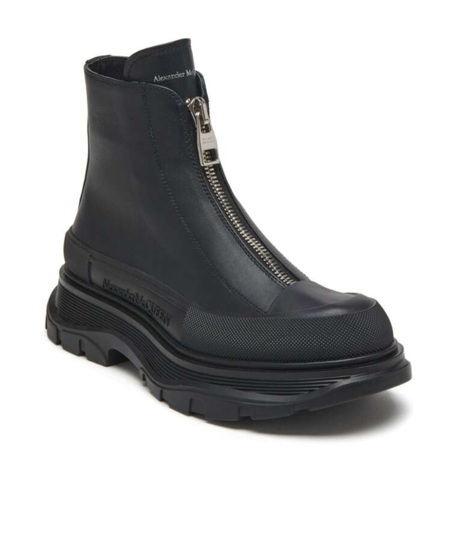 Alexander Mcqueen Alexander Mc Queen Tread Slick Ankle Boots In Black