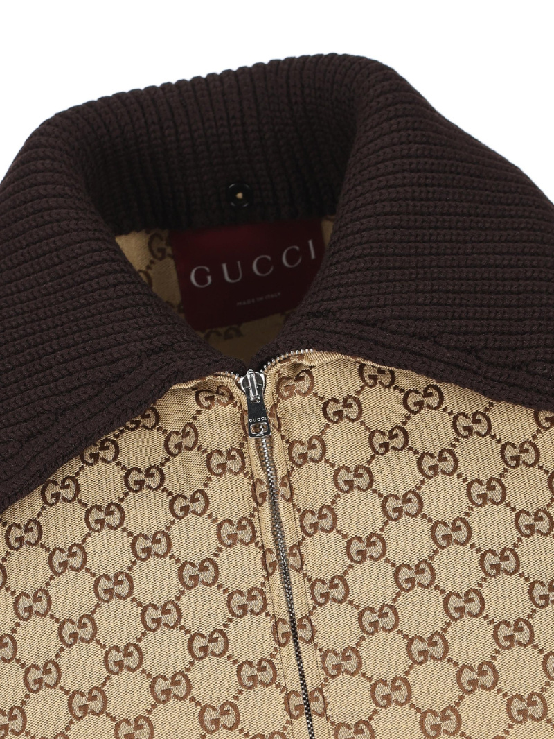 Gucci Bomber Gilet With Single Front Pocket In Multi