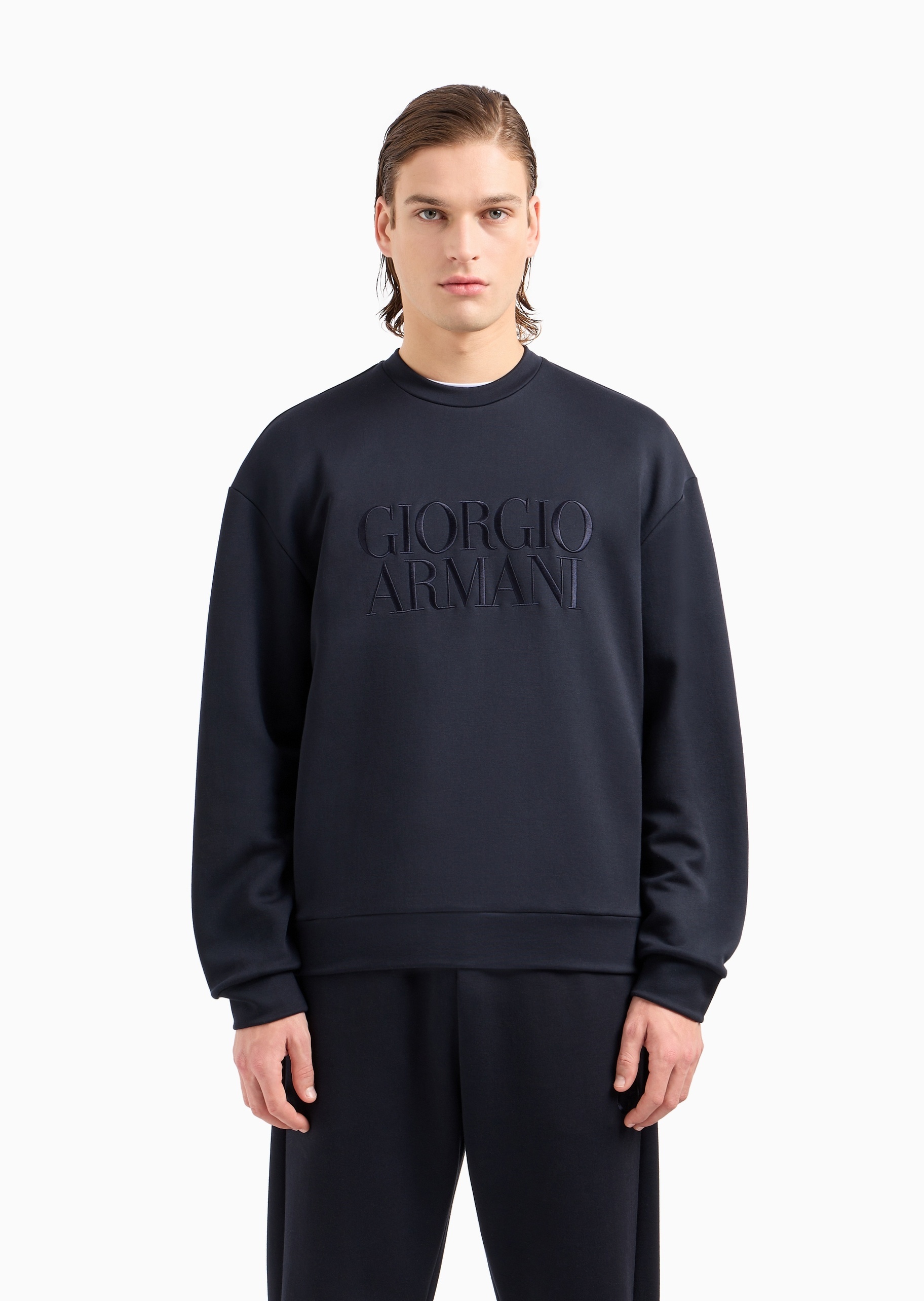 Giorgio Armani Sweatshirt Clothing In Black