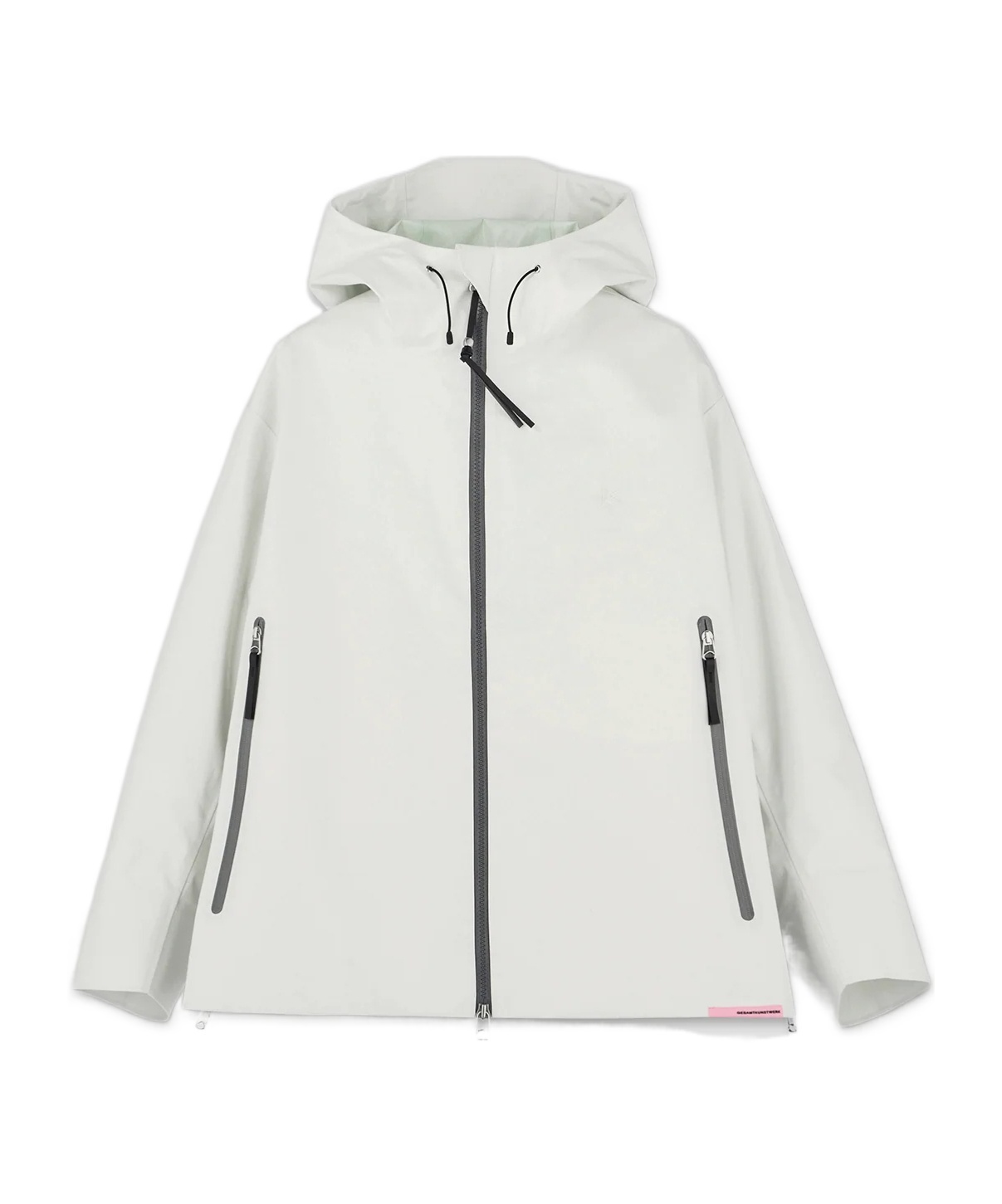 Goldwin Oamc Hooded Zip-front Jacket In White
