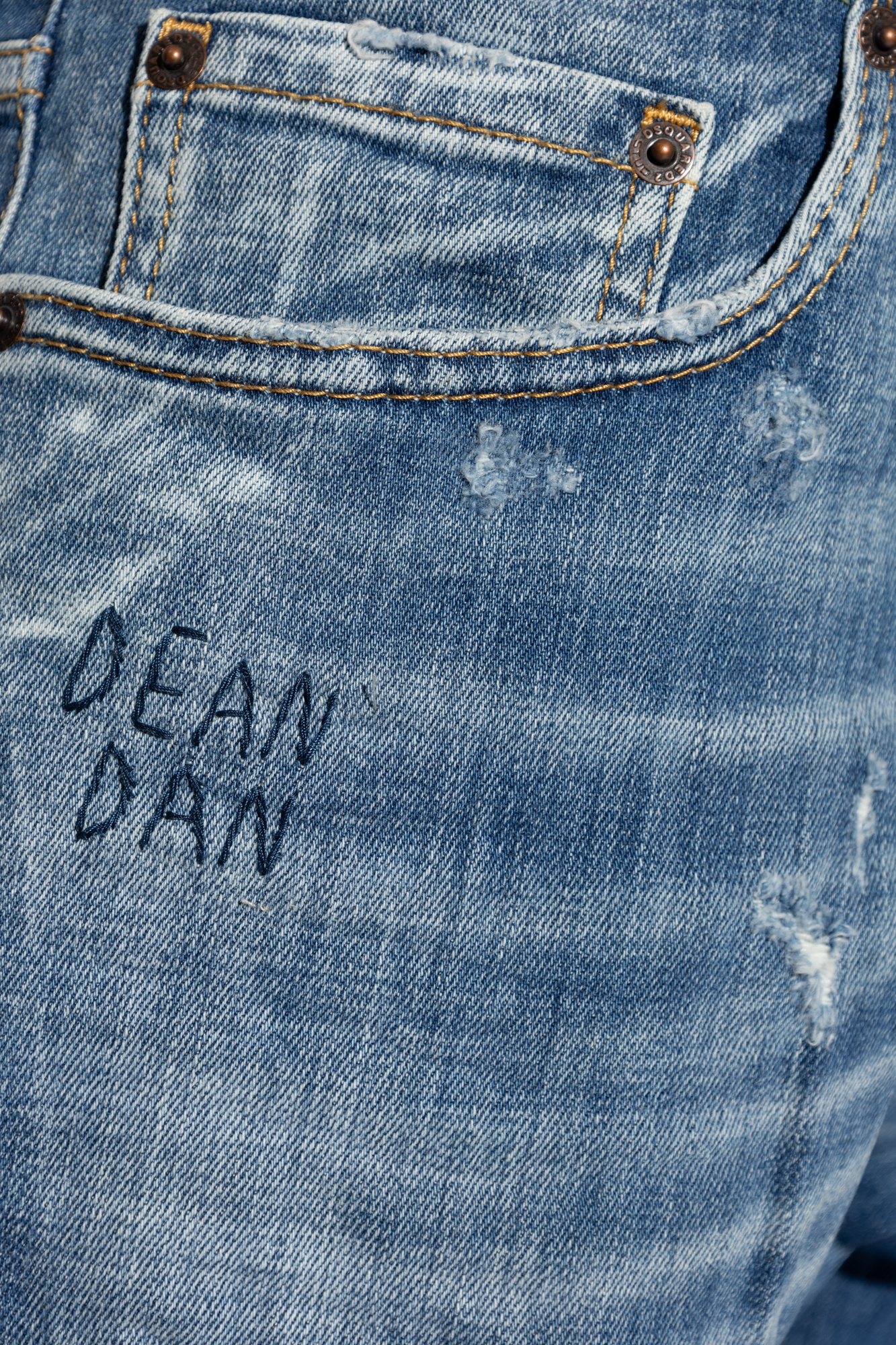 Dsquared2 Mid-rise Straight-leg Jeans In Blue