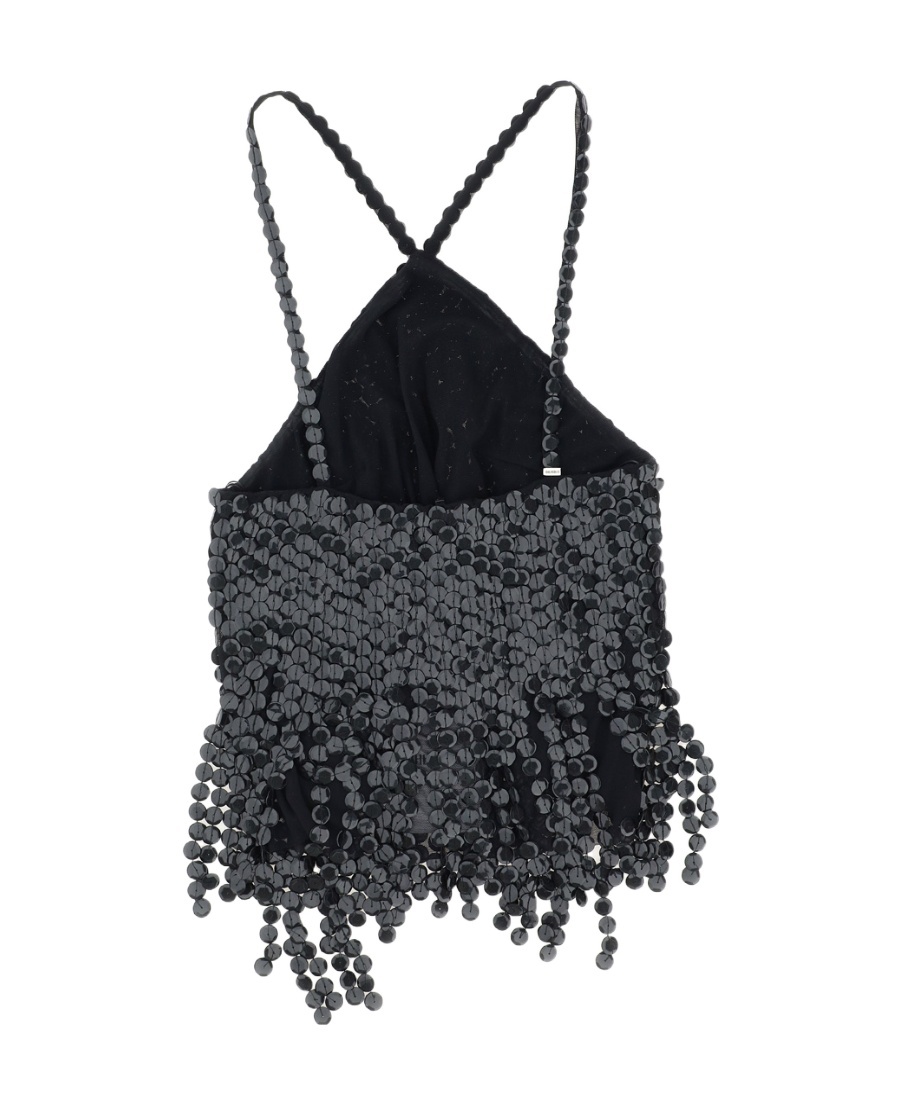 Attico The  Sequin Embellished Top In Black