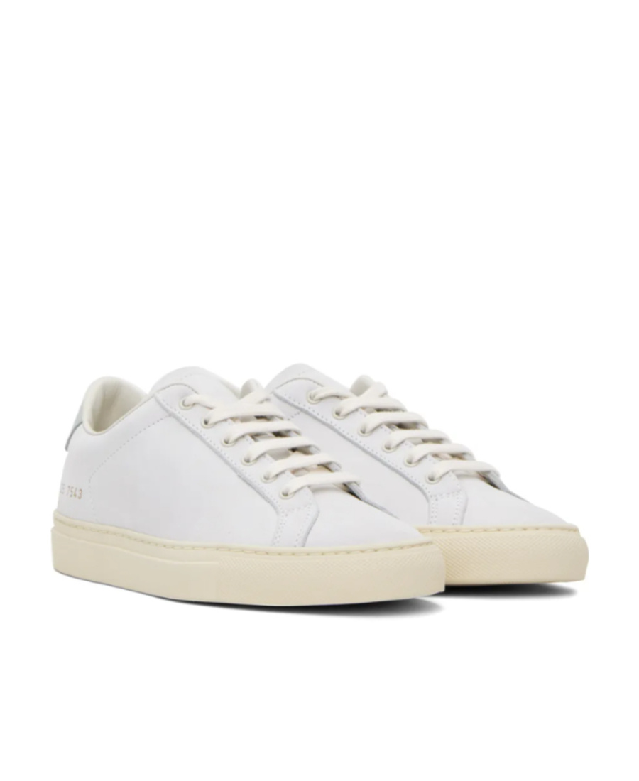 Common Projects Front Strapped Low-top Casual Shoes In White