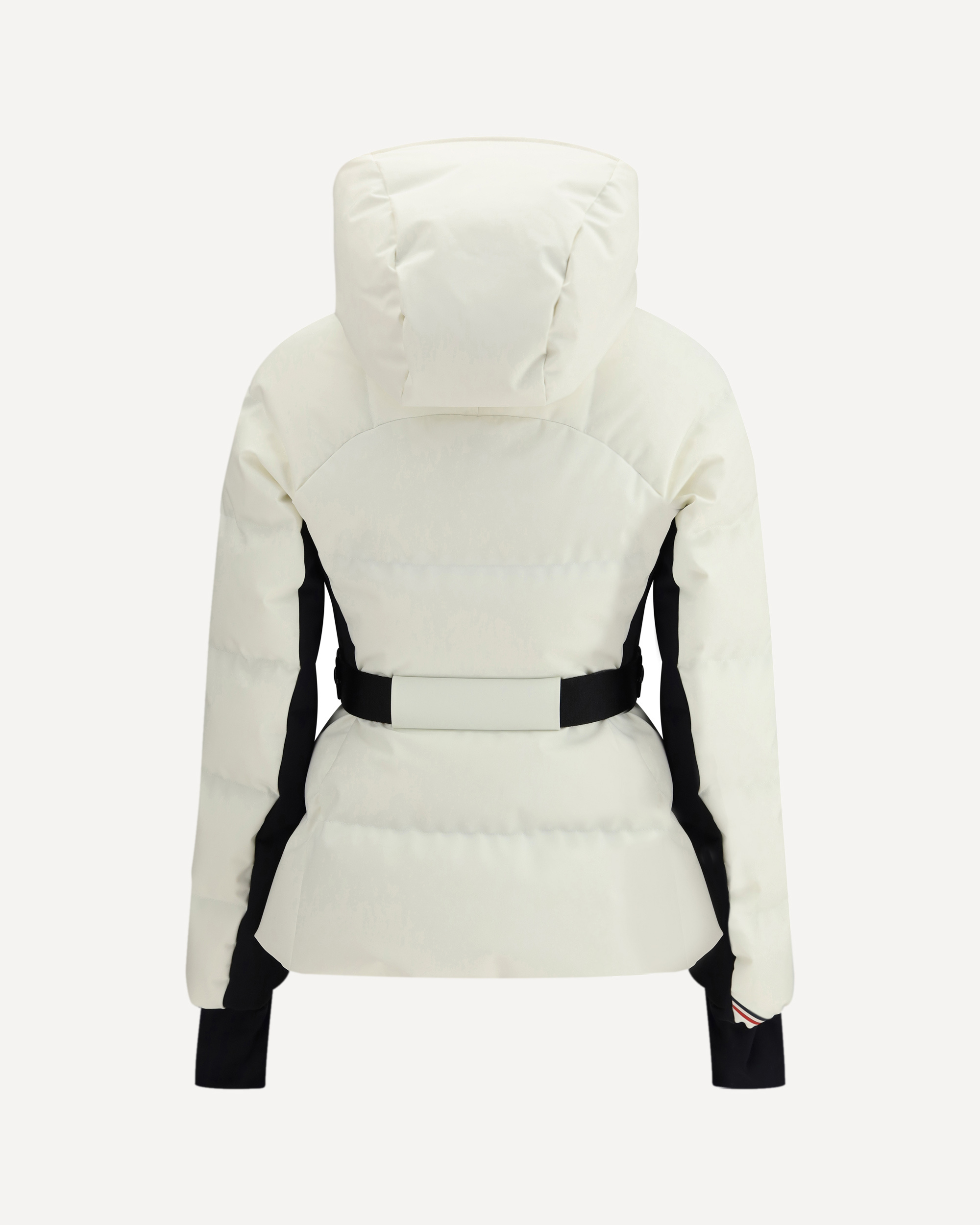 Moncler Grenoble Ivory Stretch Polyester Guyane Down Jacket In White
