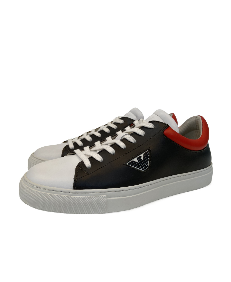 EMPORIO ARMANI STRAP-UP CASUAL SNEAKERS