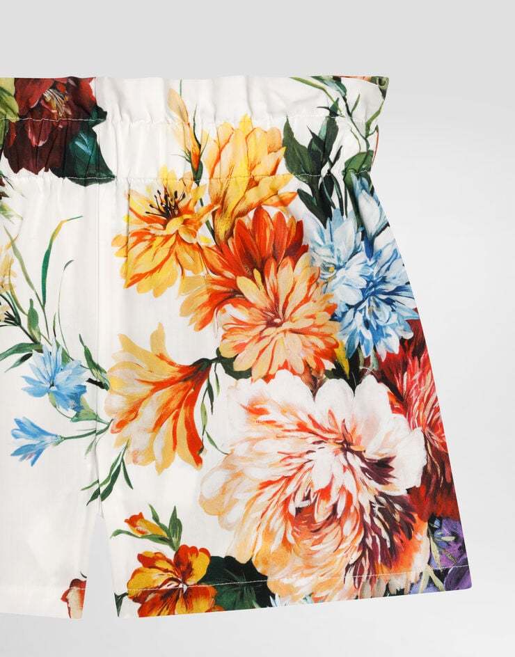 Dolce & Gabbana Floral-print Cotton Short Set In Multi