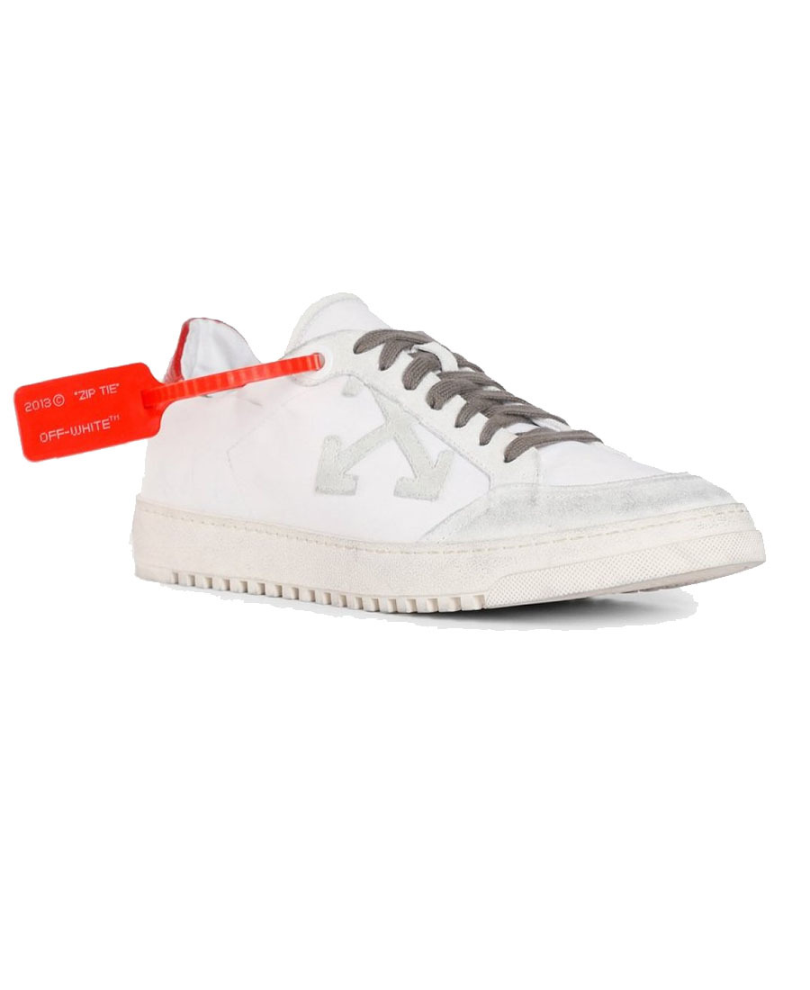 Off-white Arrows Logo Low-top Sneakers In White