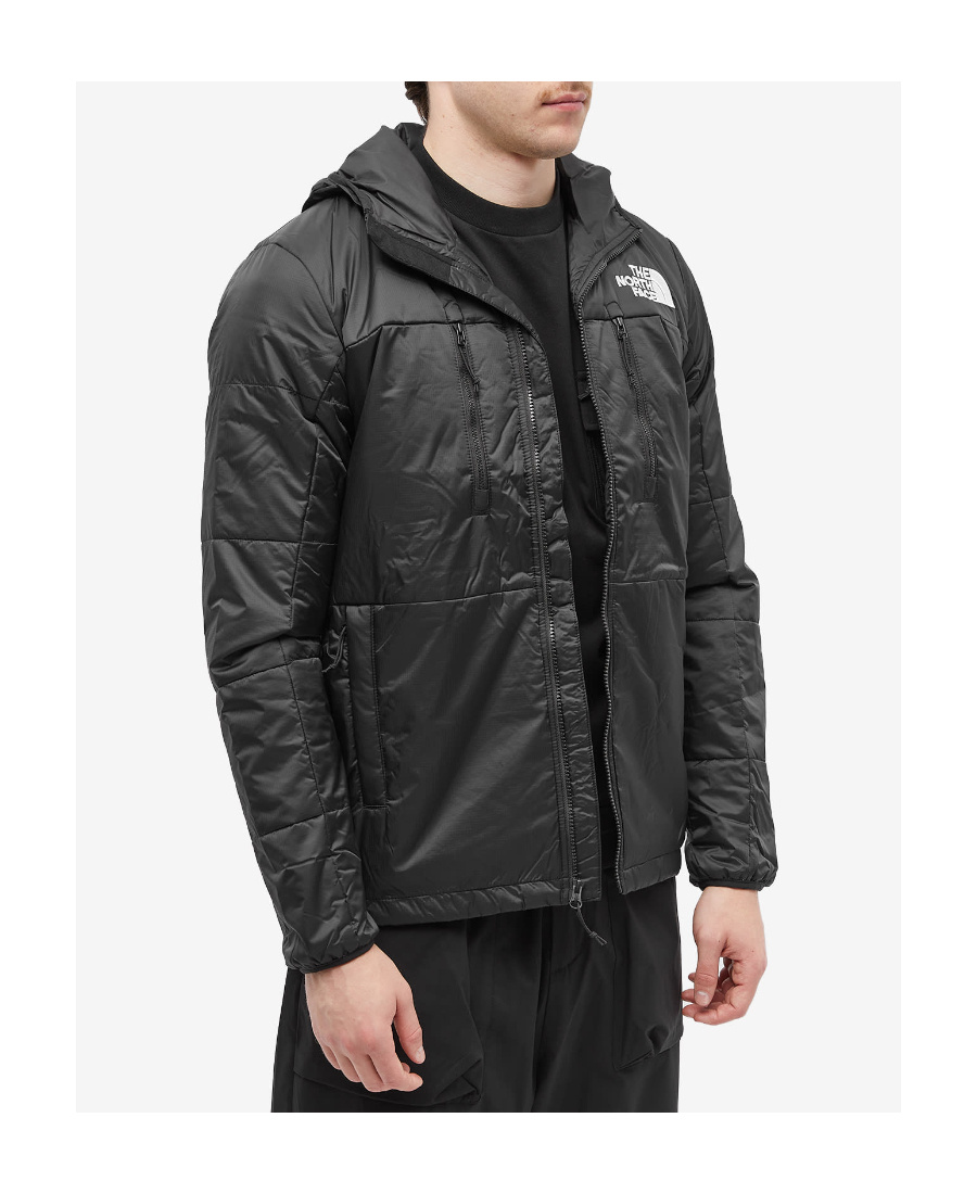 The North Face Logo Hooded Jacket In Black