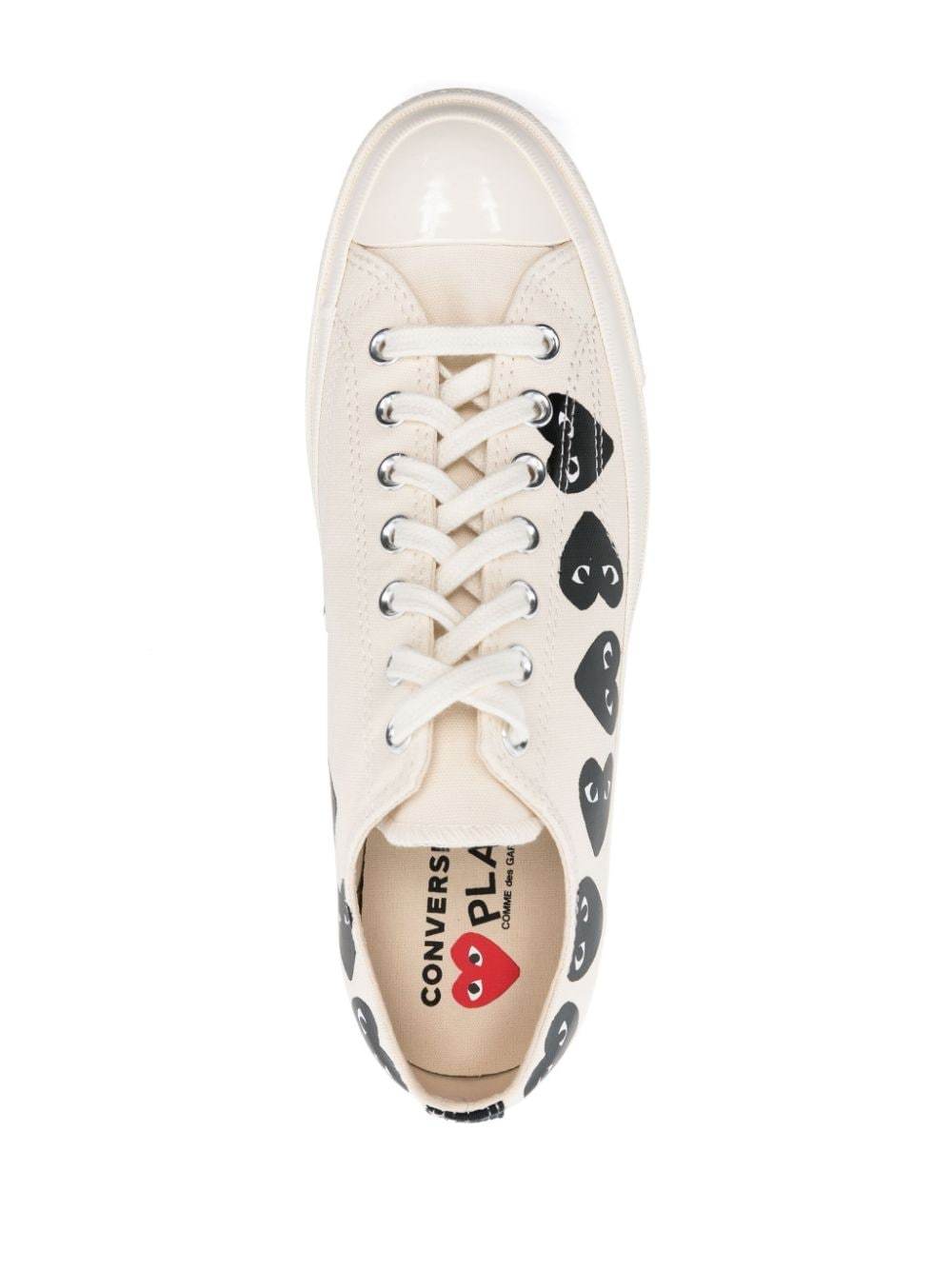 Comme Des Garçons Tie Low-top Casual Shoes In White