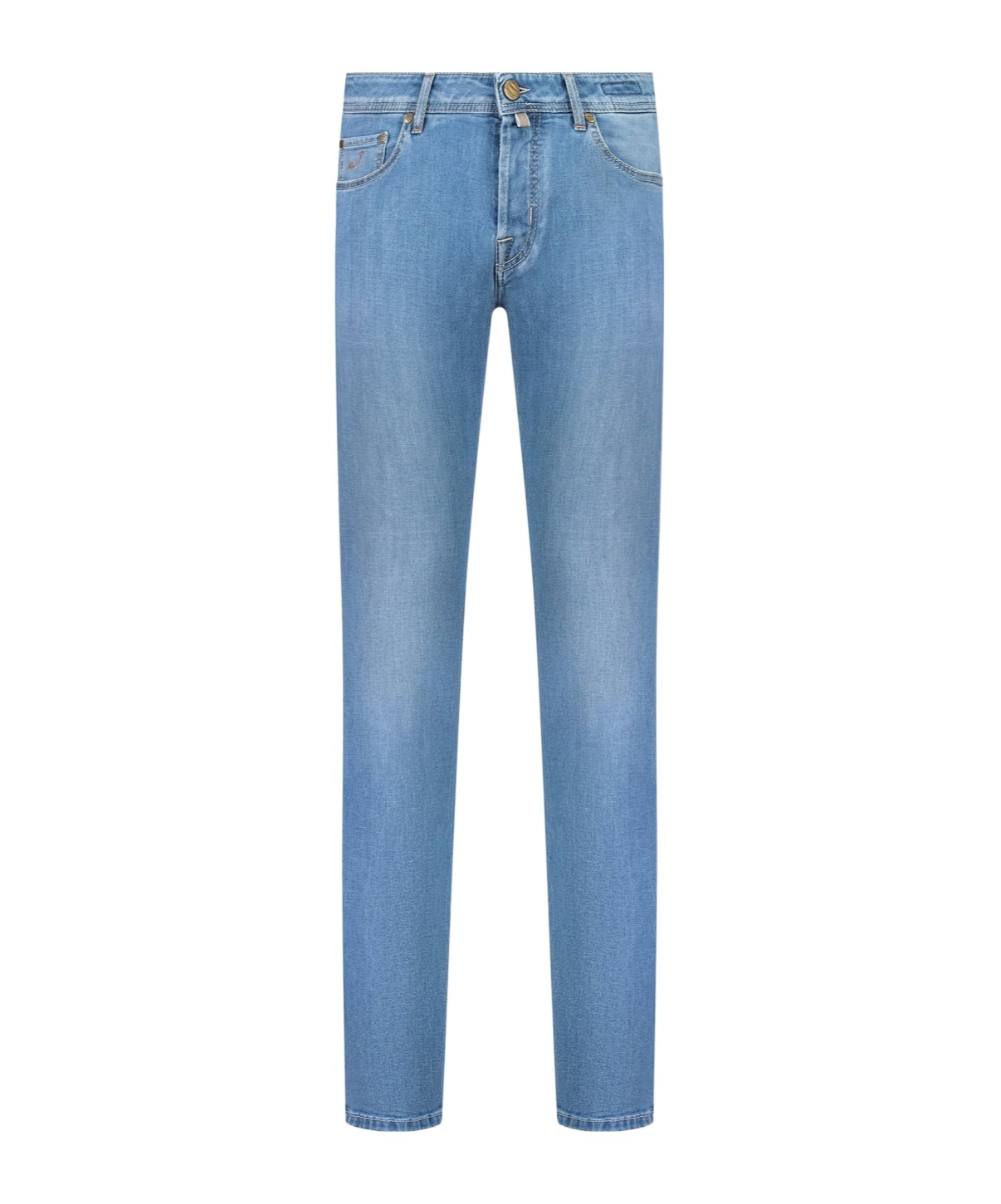 Jacob Cohen Denim Trousers Belt Loops Faded Effect In Blue