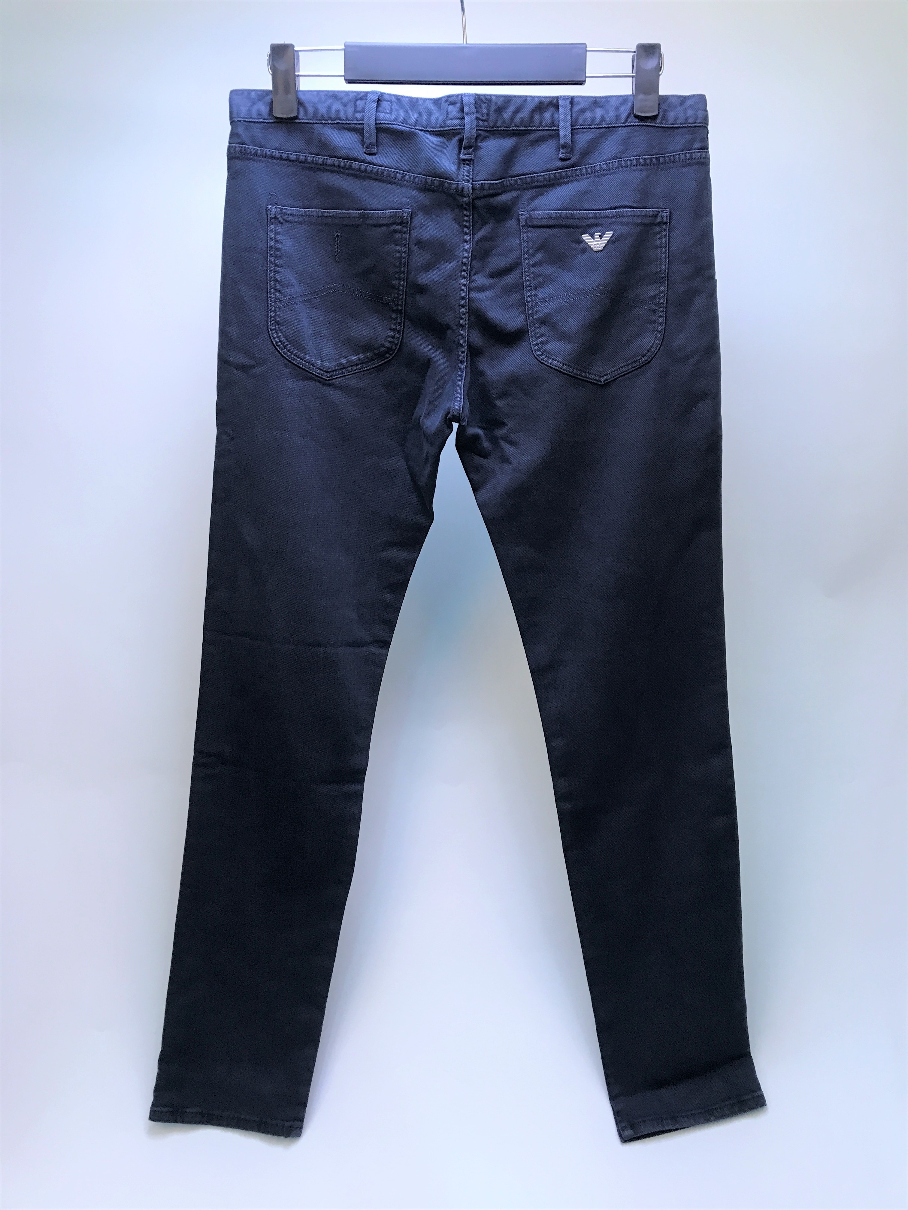 Armani Jeans Logo Details Jeans In Black