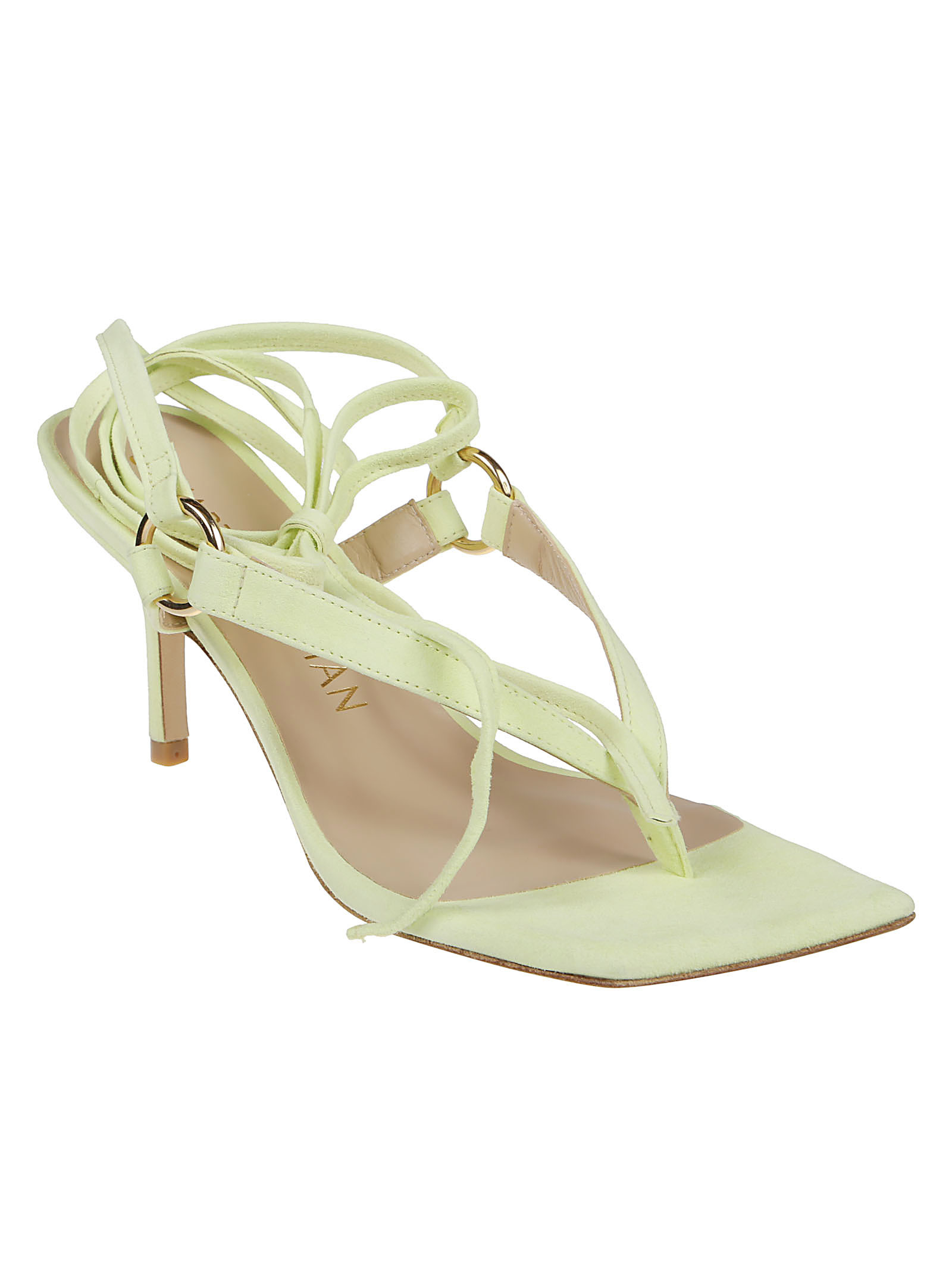 Stuart Weitzman Multi-tie High-heeled Sandals In Nude