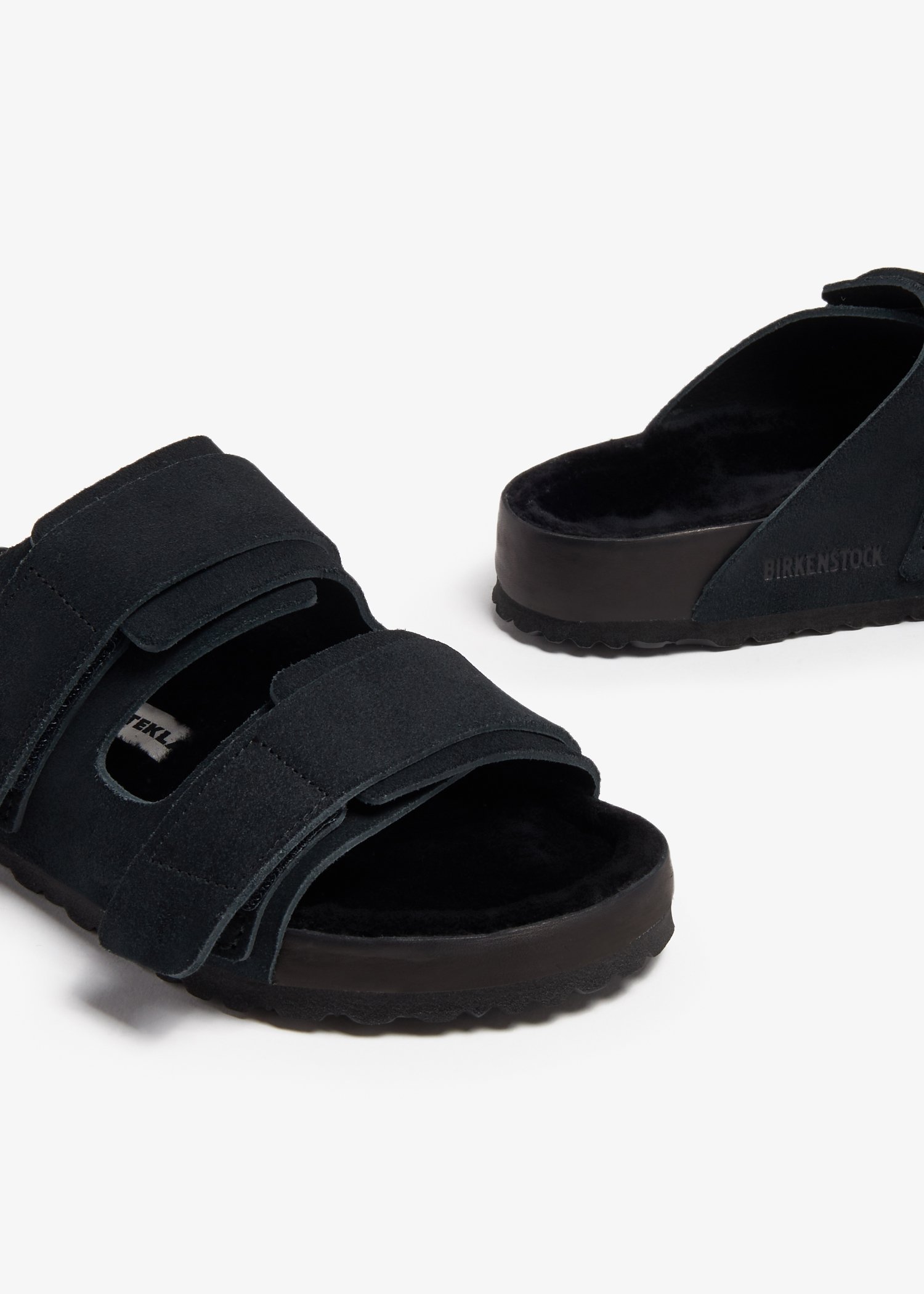 Birkenstock Round Head Slippers In Black
