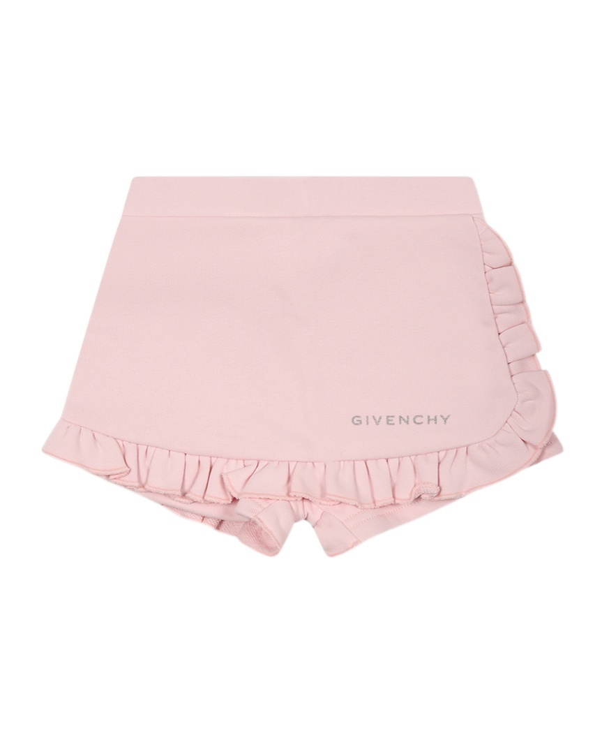 Givenchy Letter Detail Shorts In Pink