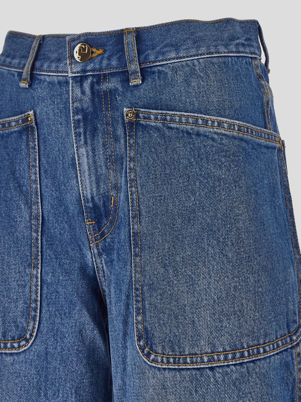 TORY BURCH MID-RISE WIDE-LEG JEANS