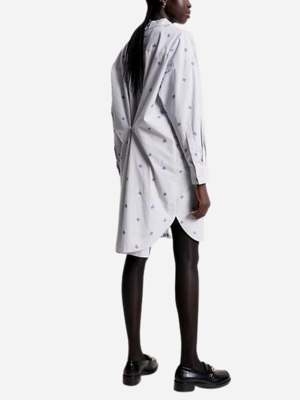 Tommy Hilfiger Long-sleeved Shirt Dress In White