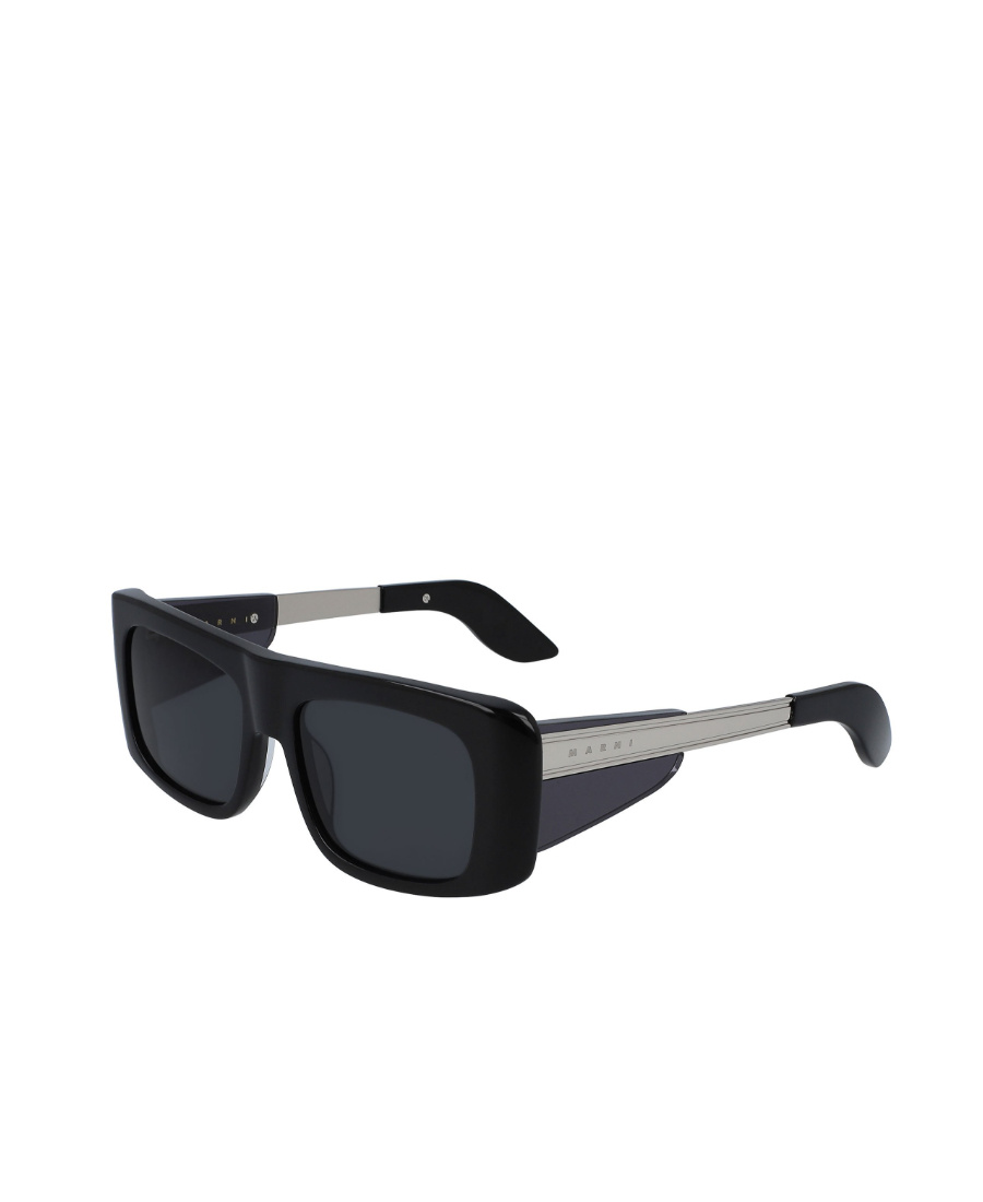 Marni Rectangular Frame Sunglasses In Black