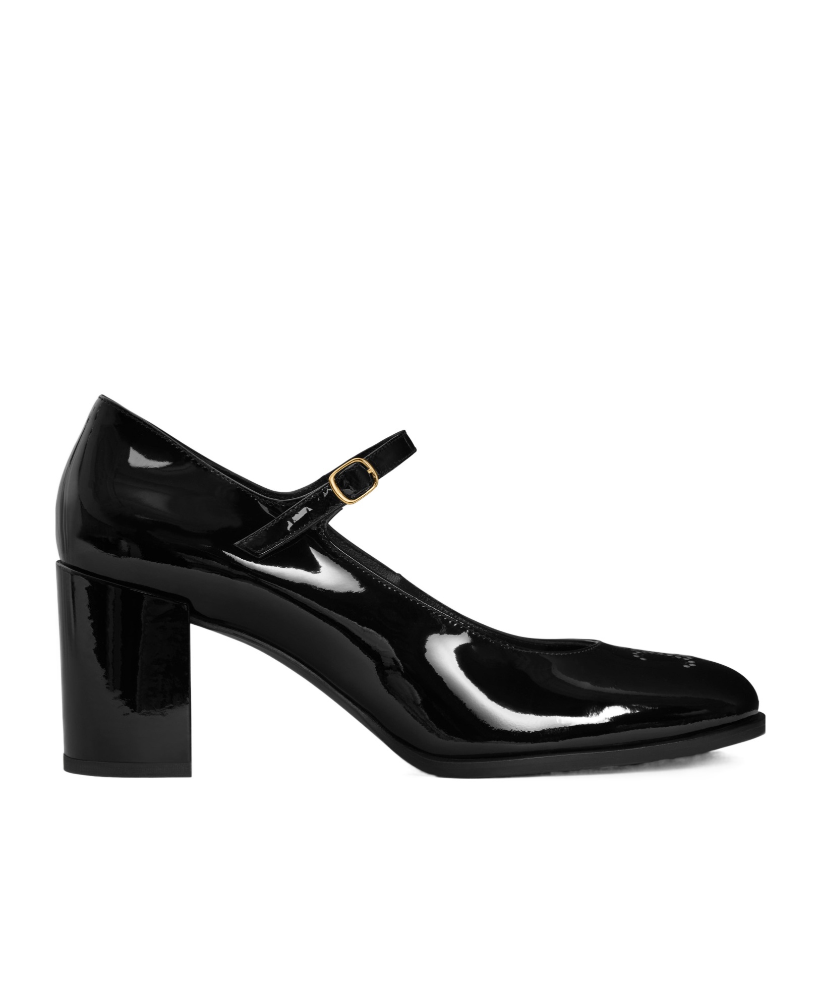 CELINE CELINE LILY PERFORATED TRIOMPHE BABIES IN PATENT CALFSKIN