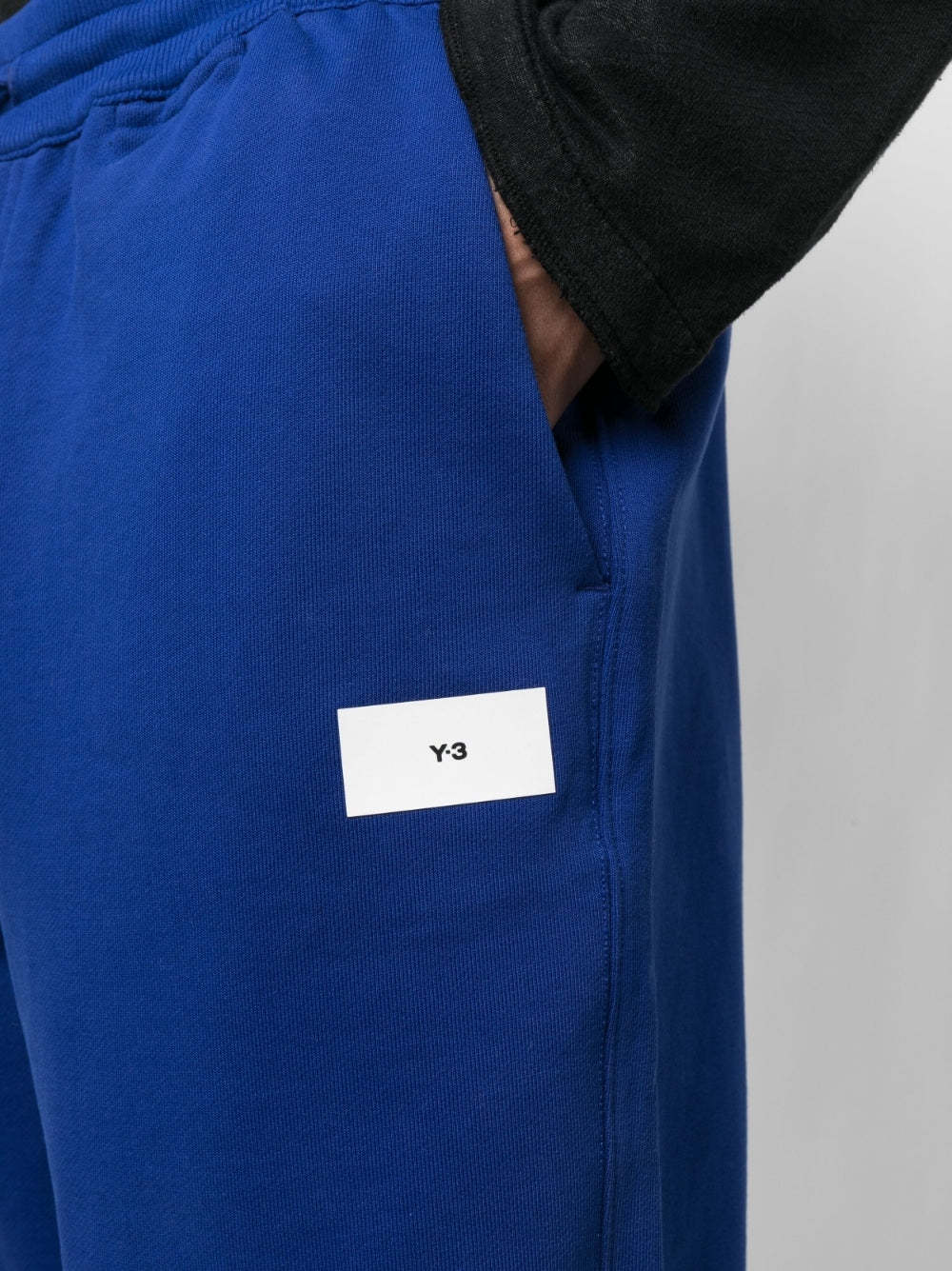 Y-3 Logo-patch Track Pants In Blue