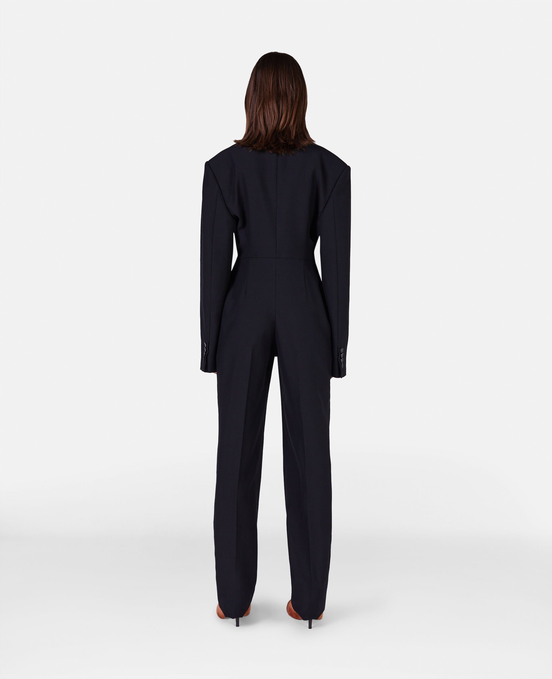 Stella Mccartney Tailored Wool Jumpsuit In Black
