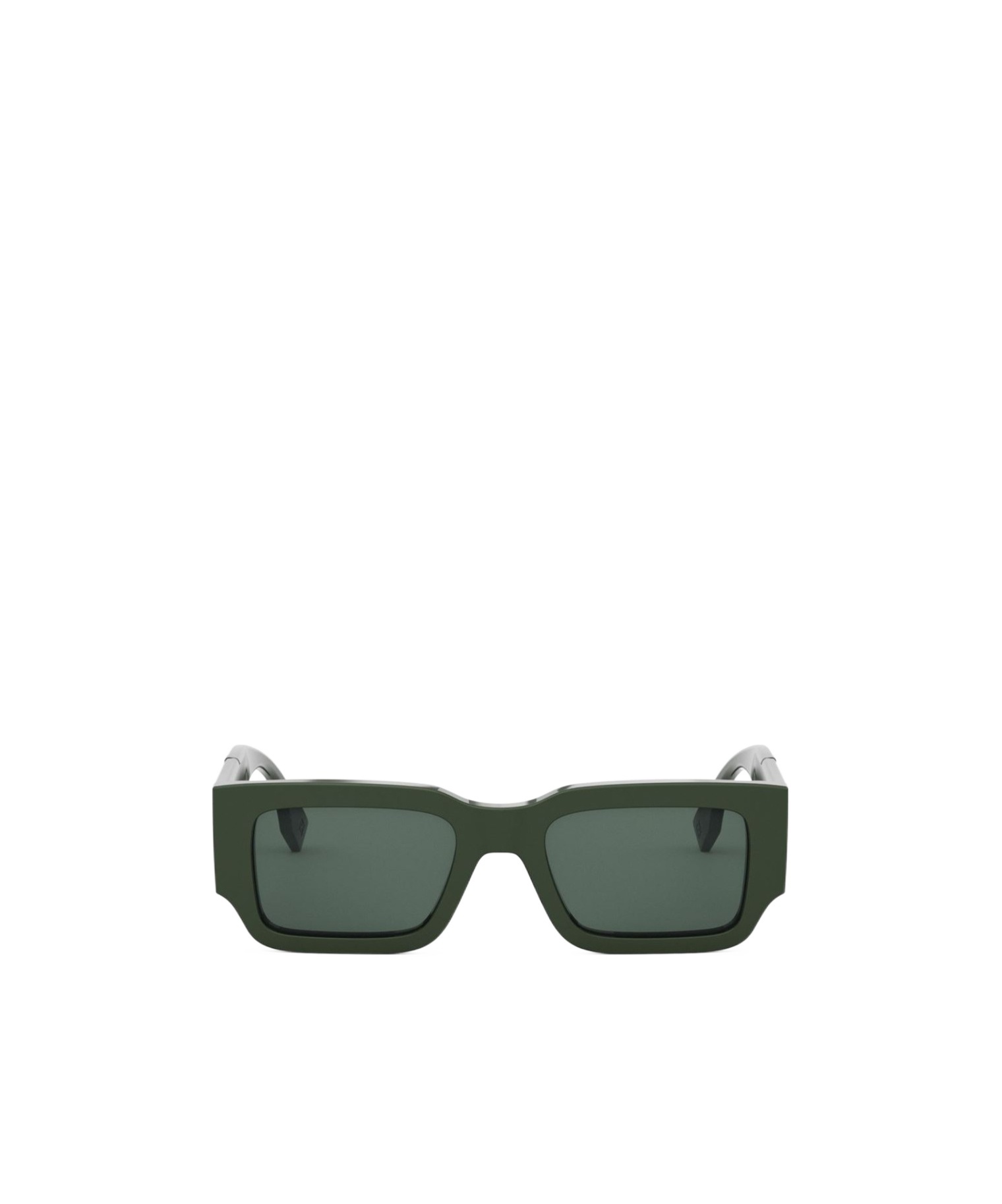 Fendi Eyewear Rectangle Frame Sunglasses In Green