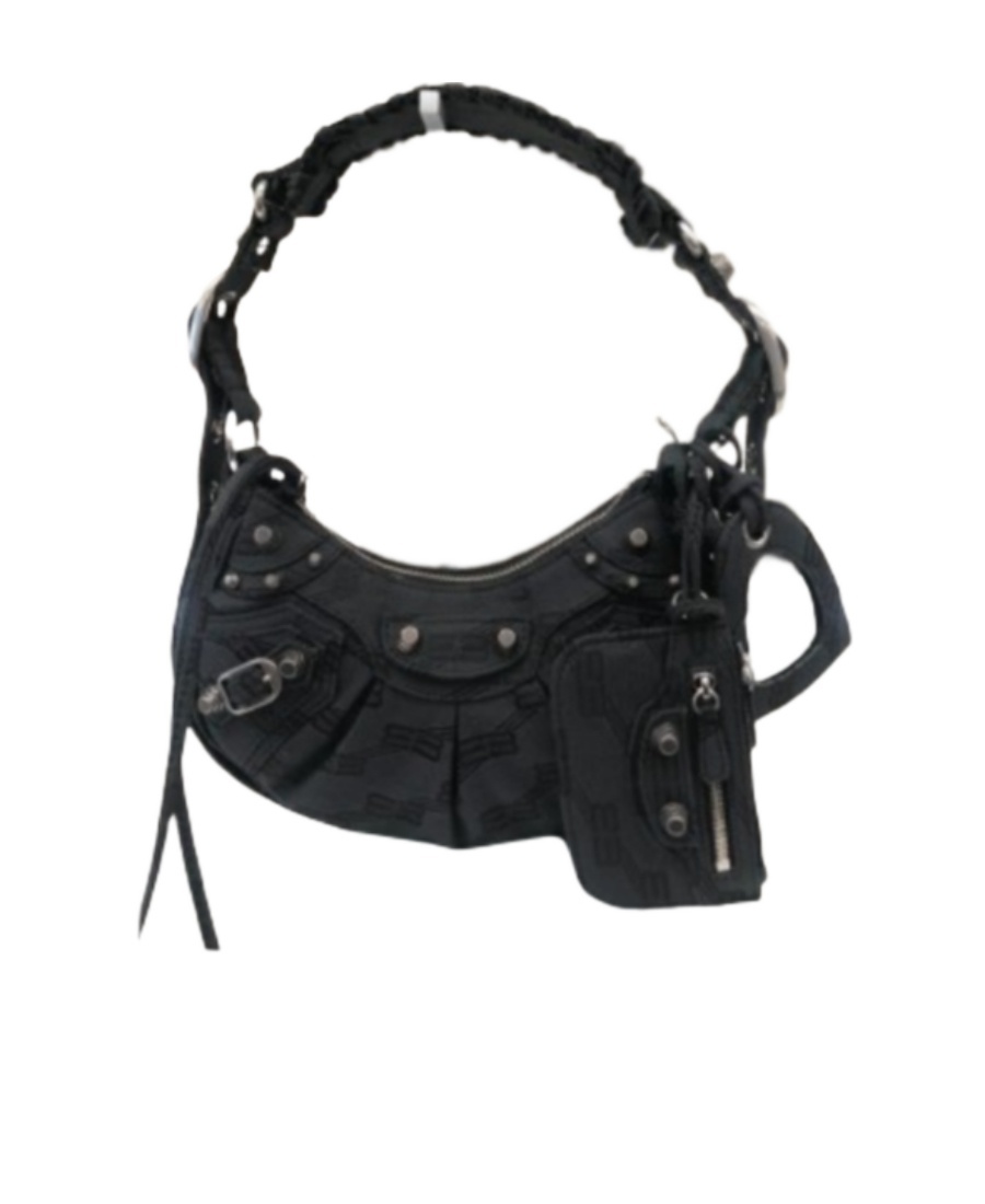 Balenciaga Zipper Shoulder Bag In Black