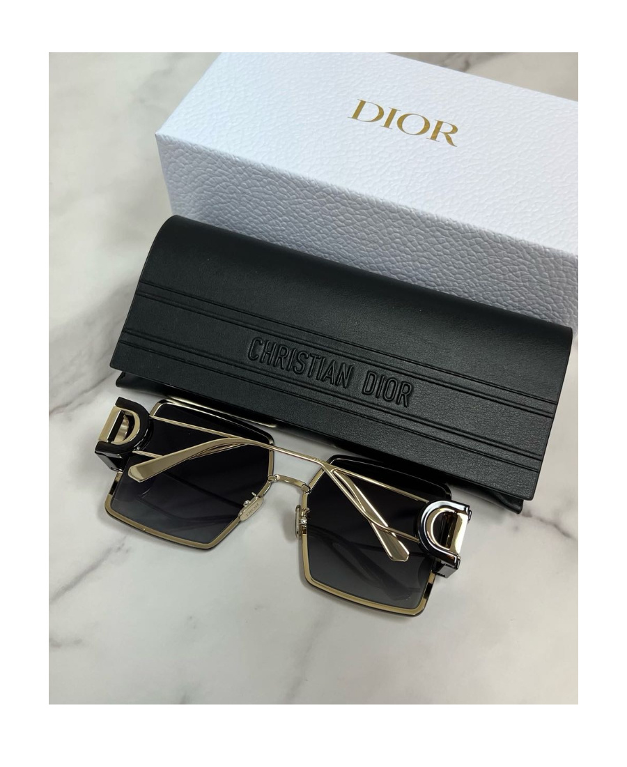 Dior Geometric Sunglasses In Black