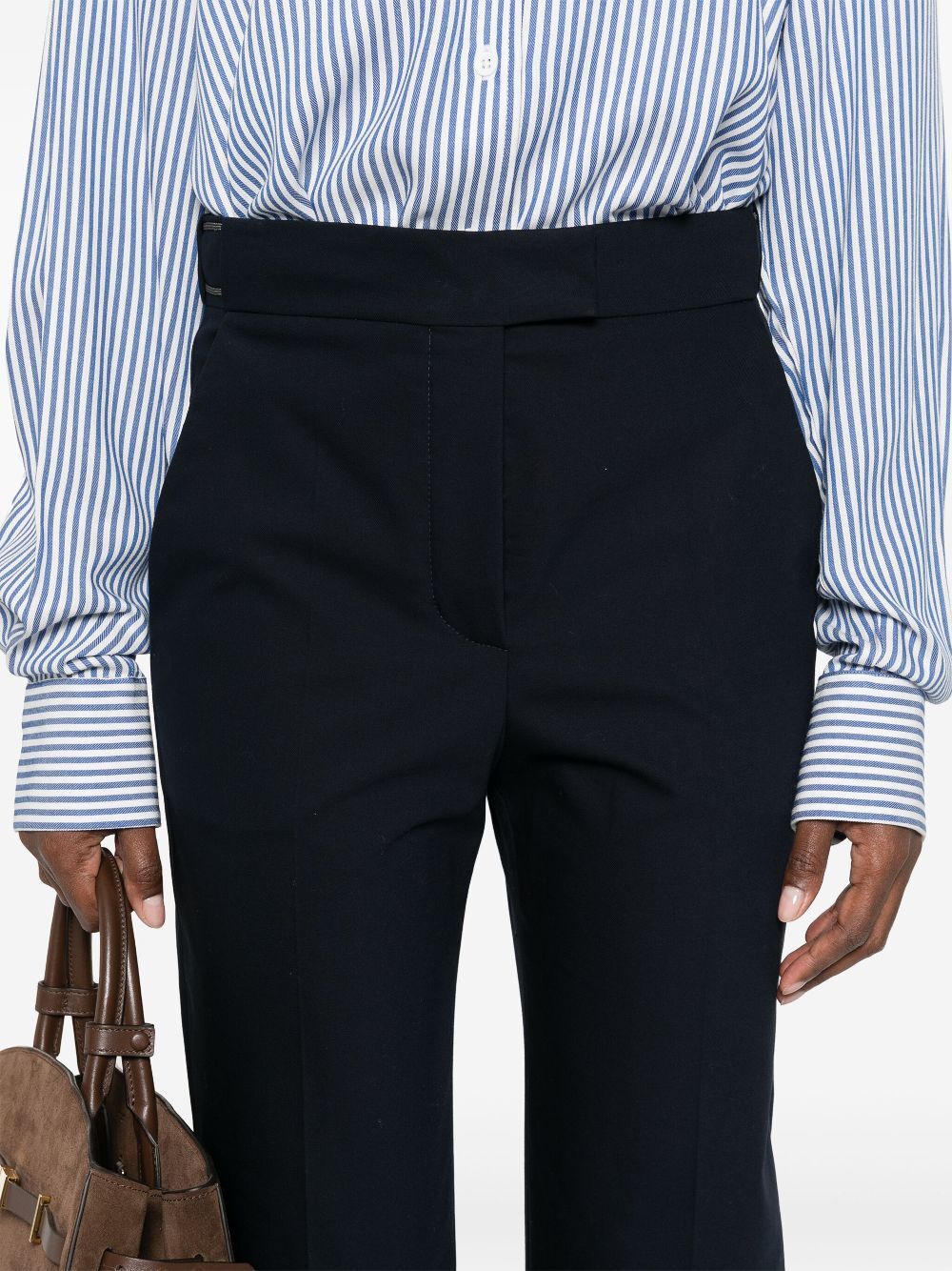 Brunello Cucinelli Tapered Trousers In Black