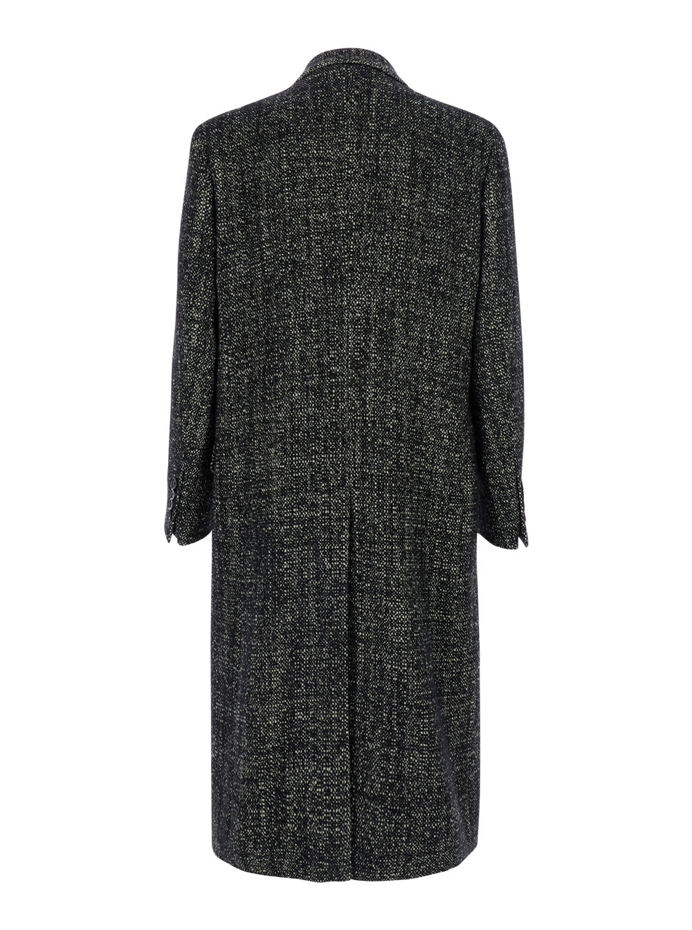 Dolce & Gabbana Double-breasted Long Coat Side Pockets In Animal Print