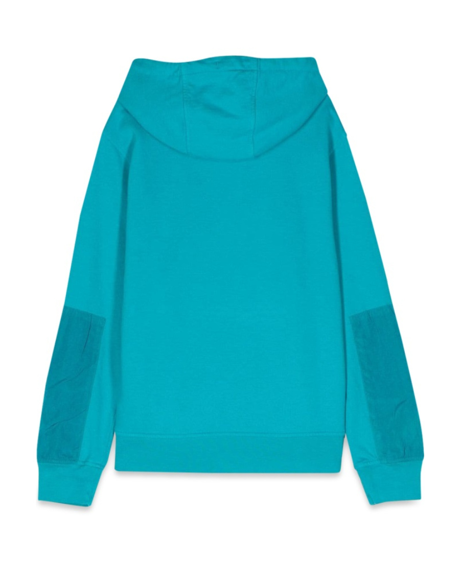 C.p. Company Hooded Long-sleeved Sweater In Green