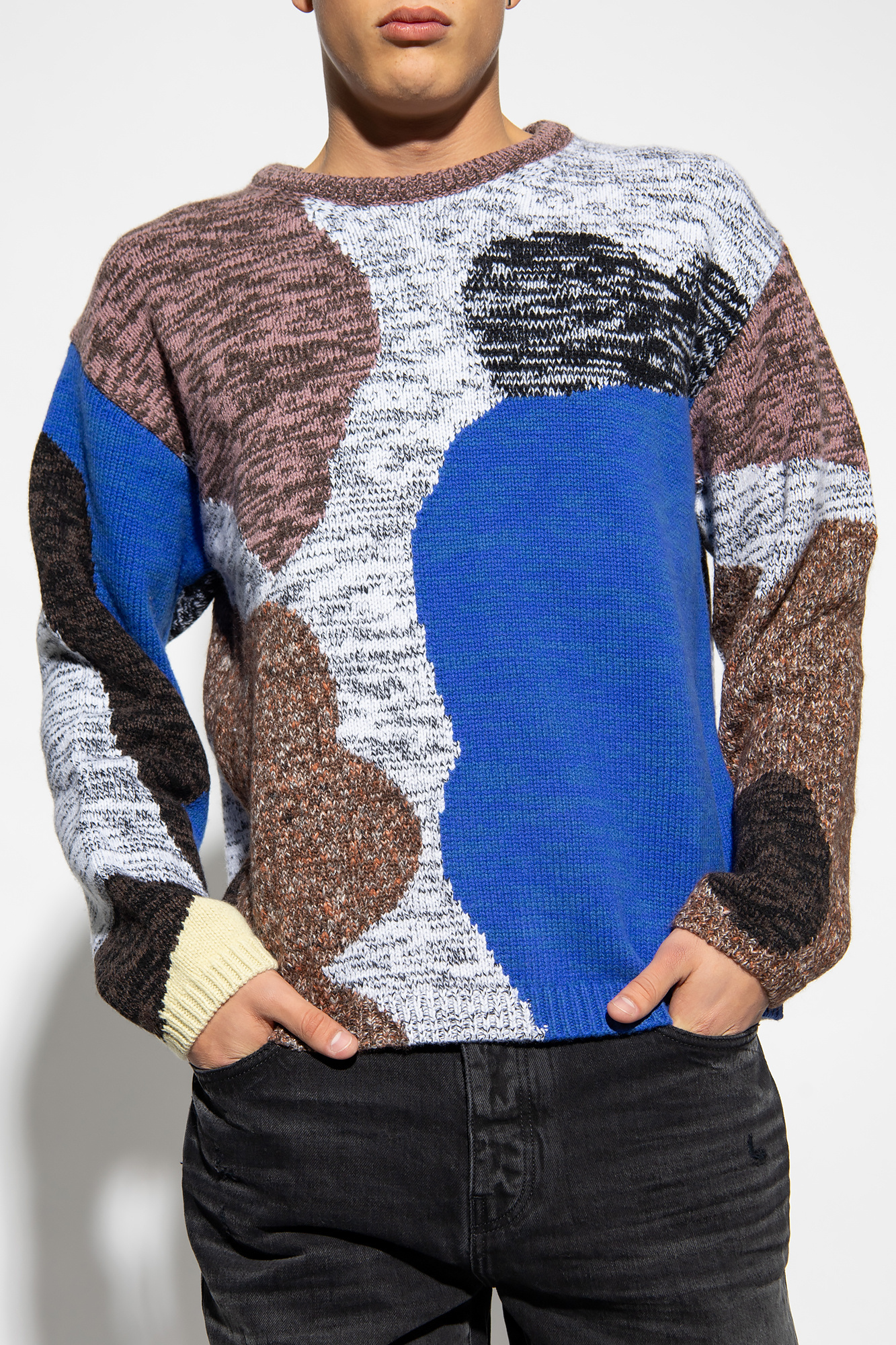 PAUL SMITH RUG-PATTERN CREW-NECK JUMPER