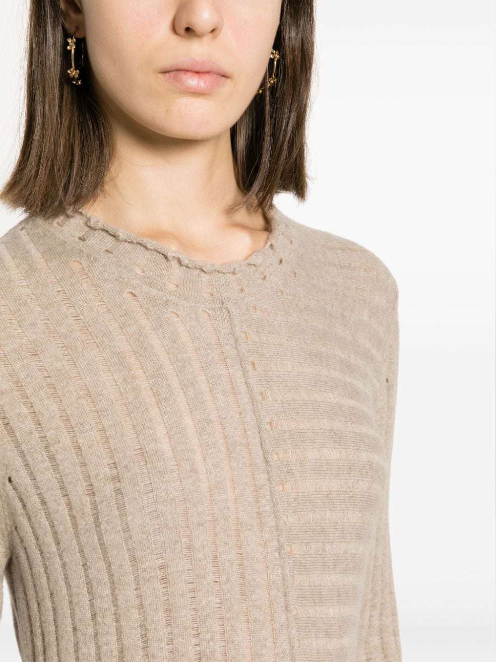Uma Wang Asymmetric Cashmere Jumper In Nude