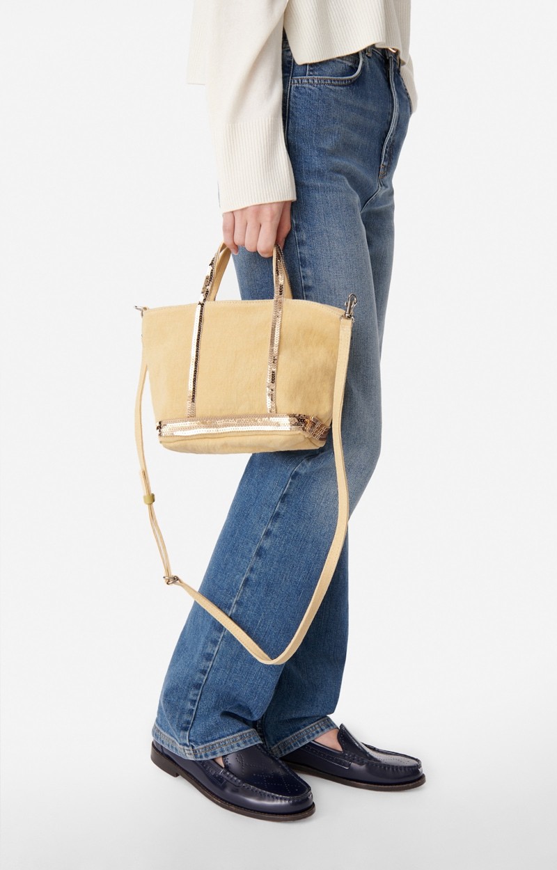 Vanessa Bruno Cabas Xs Shoulder Bag In Nude