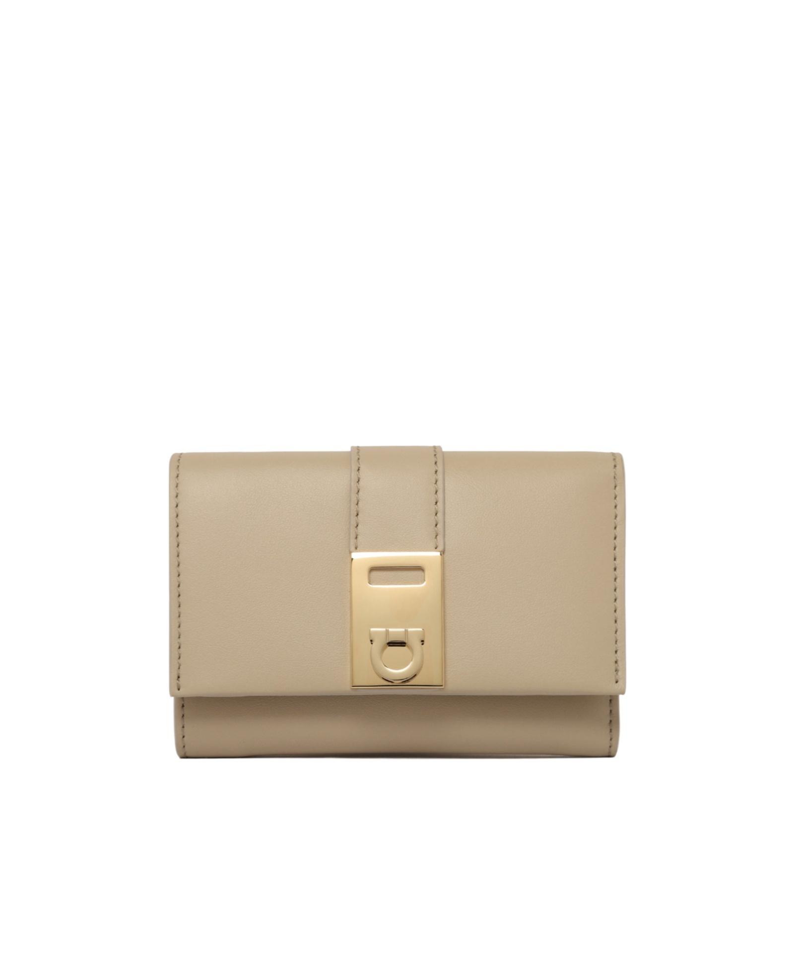 Ferragamo Trifold Wallet In Neutral