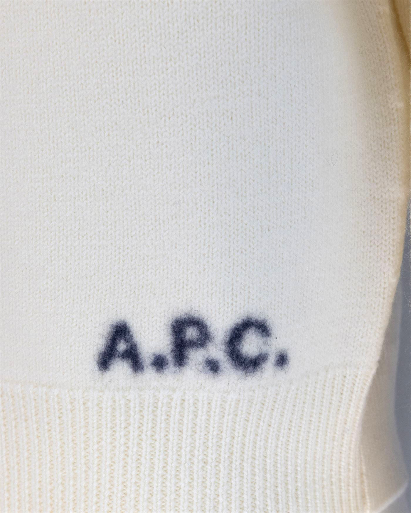 A.p.c. Esther Virgin Wool Crew-neck Sweater In Neutral