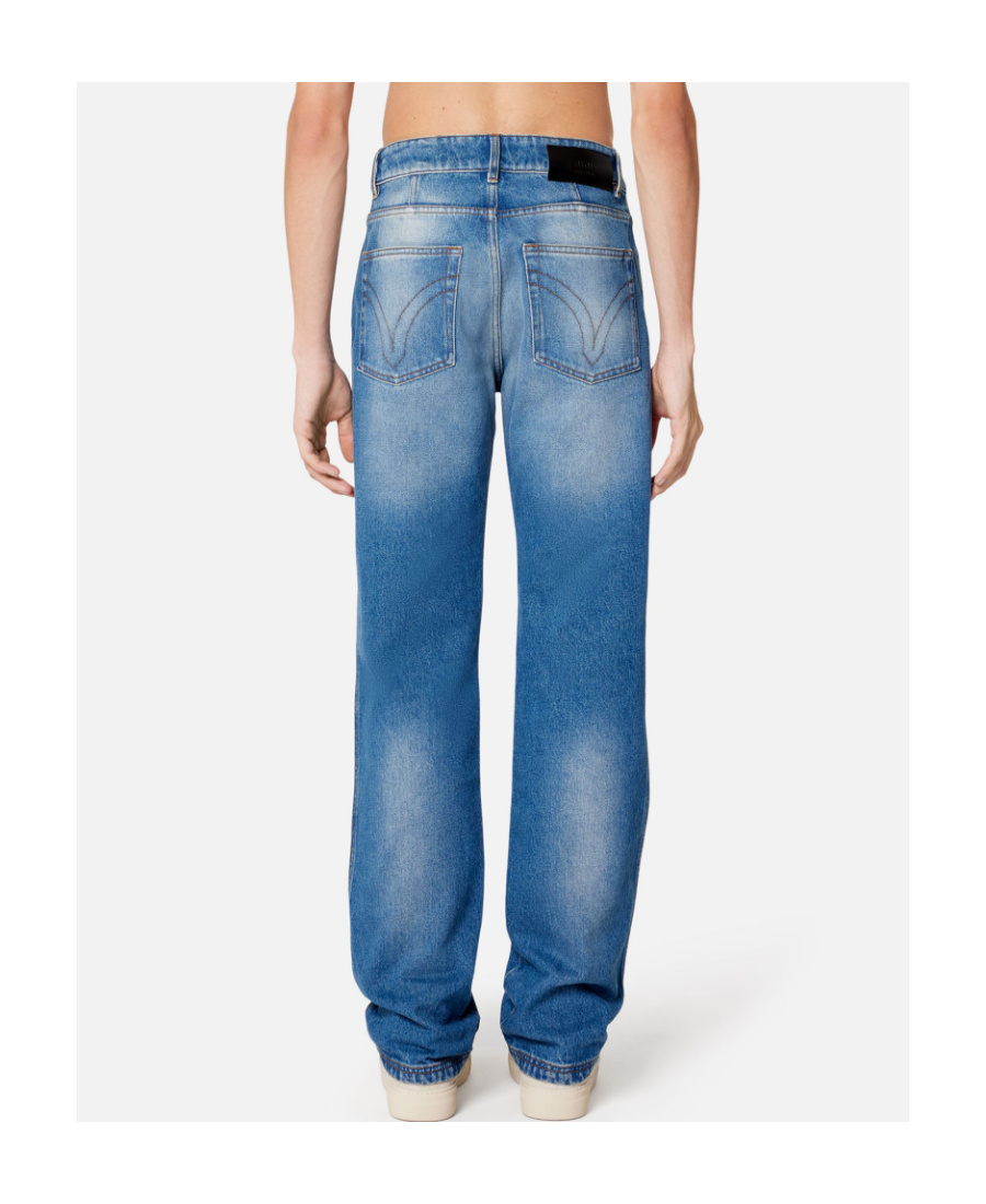 Ami Alexandre Mattiussi Loose-fit Straight-leg Jeans In Blue
