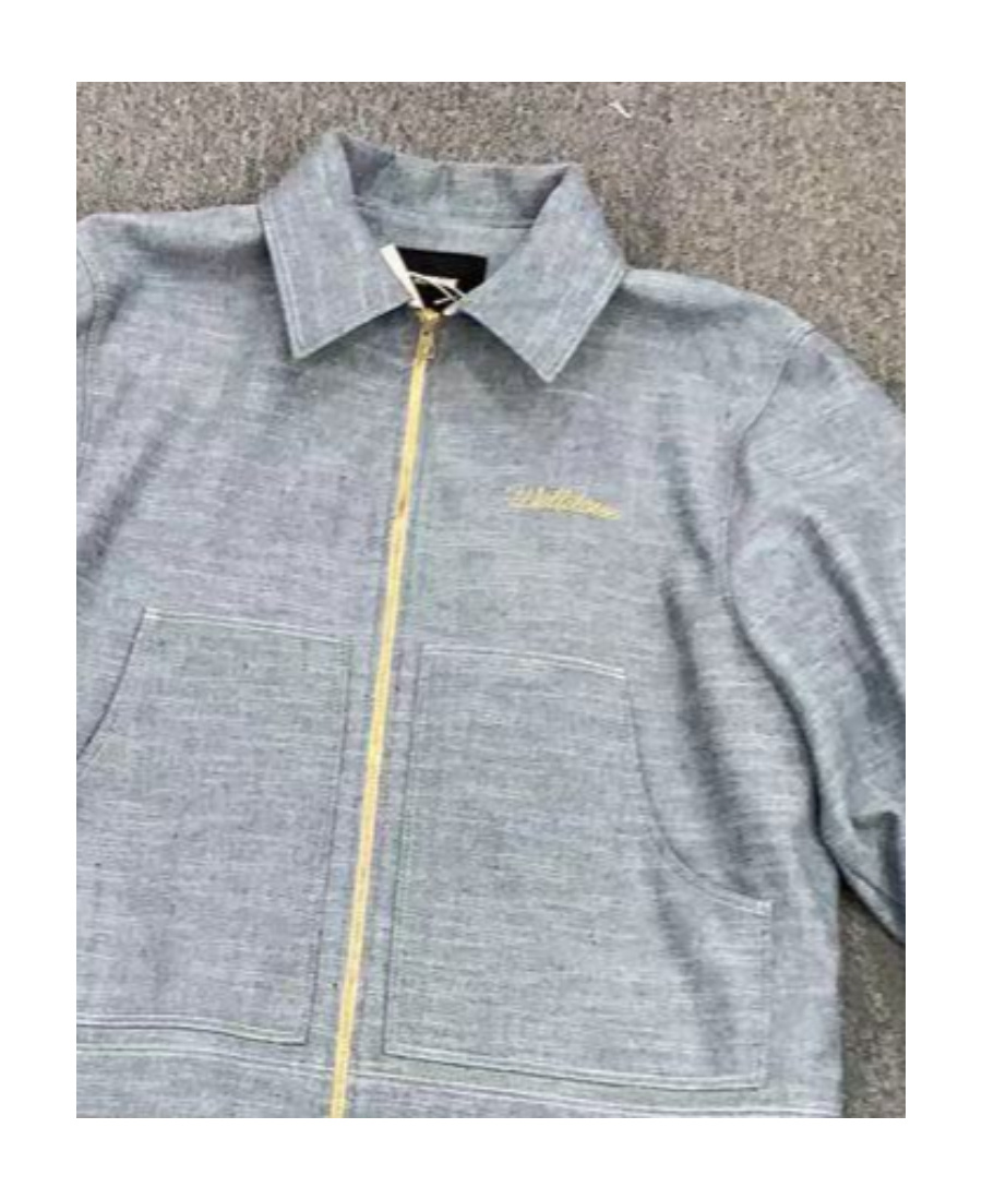 We11 Done Zippered Casual Jacket In Gray