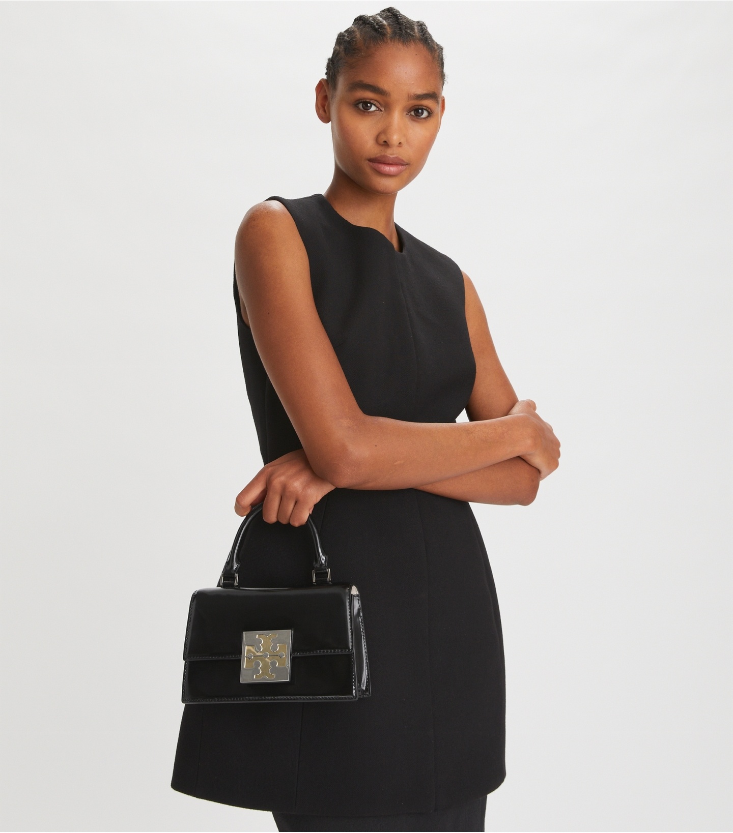 Tory Burch Mini Top-handle Bag In Black