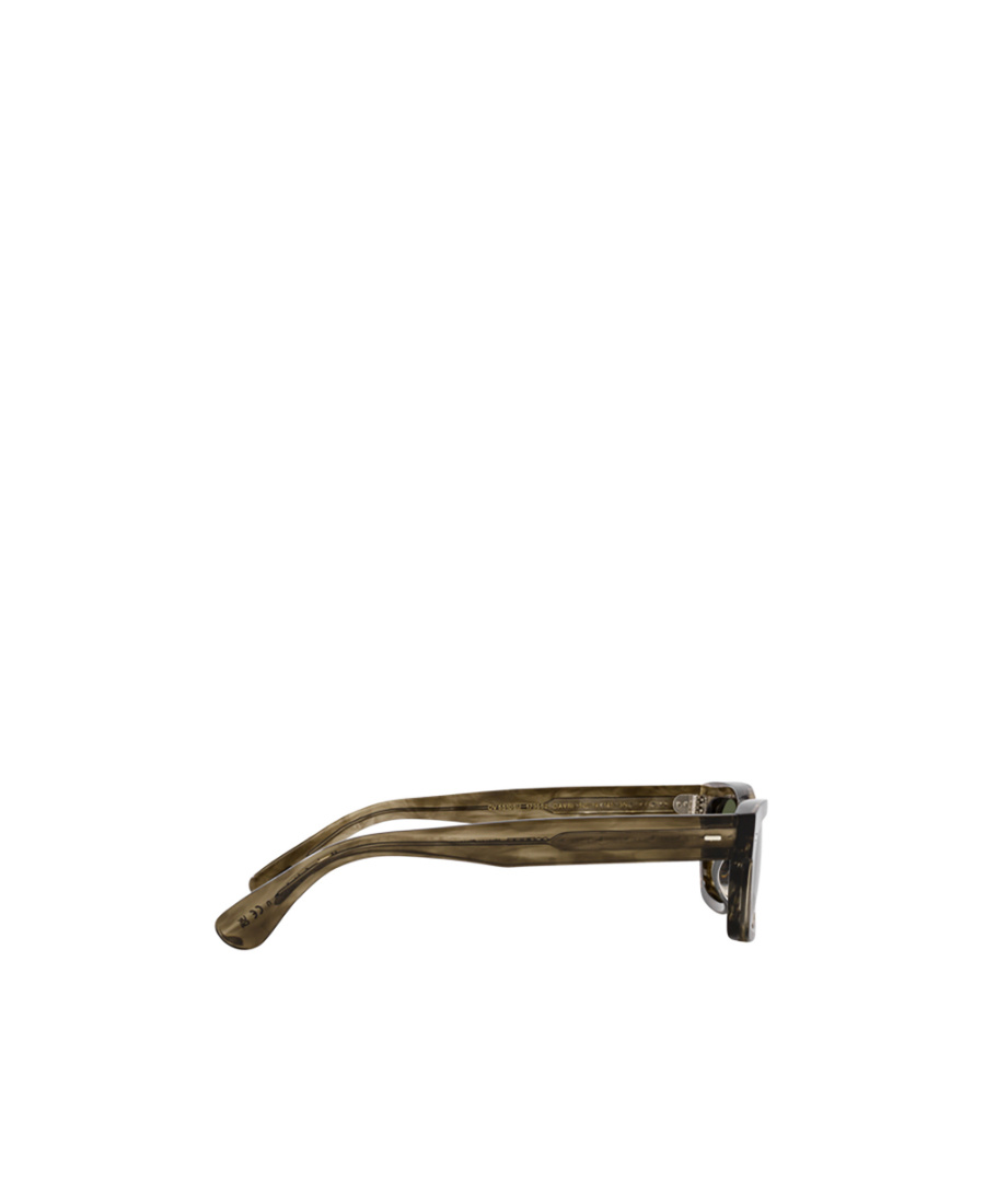 Oliver Peoples Davri Rectangle-frame Sunglasses In Green