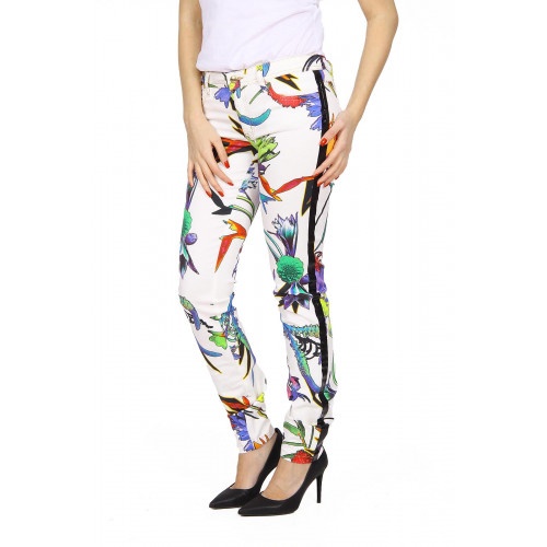 Shop Just Cavalli Tight Jeans In White